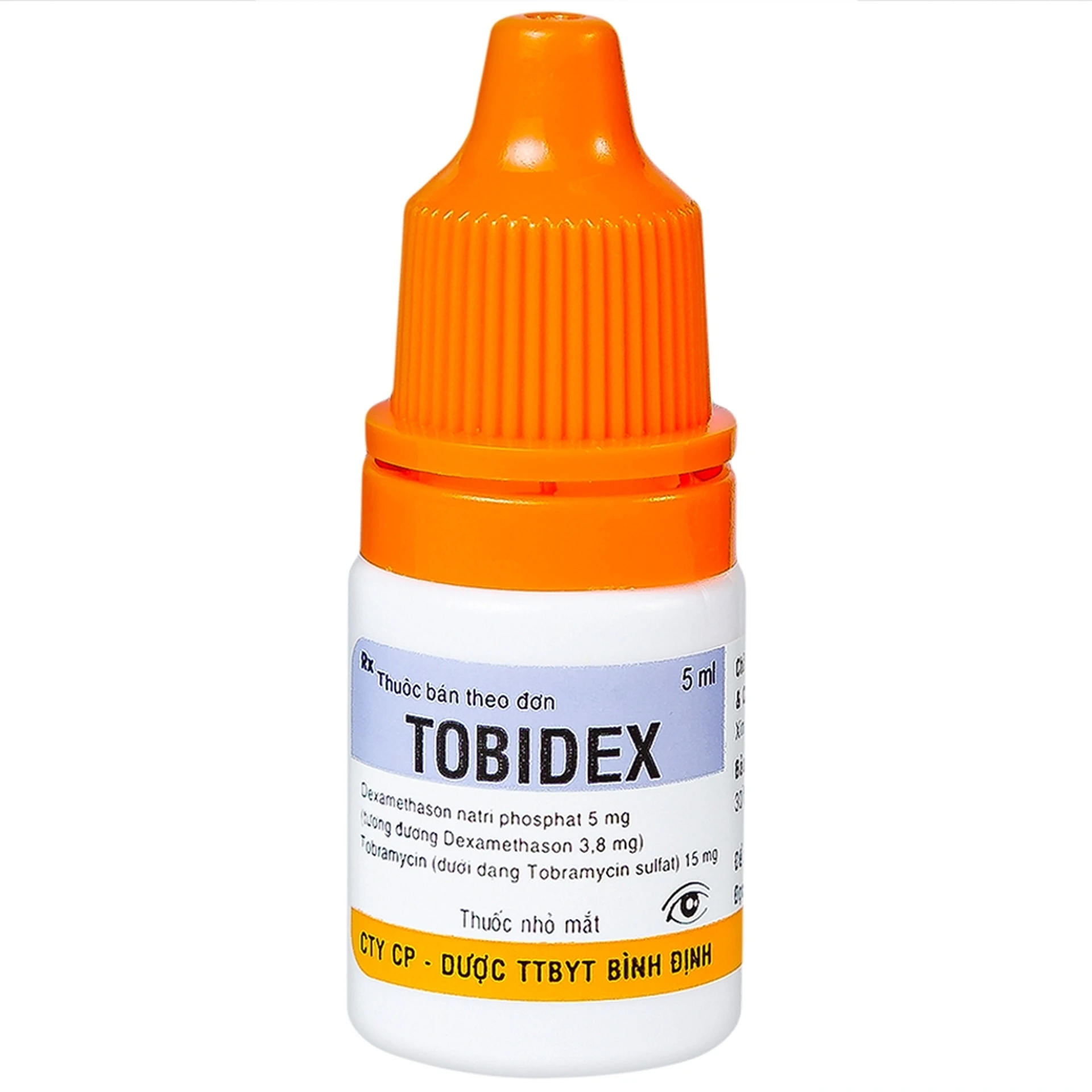 Thuốc nhỏ mắt Tobidex chai 5ml trị viêm ở mắt