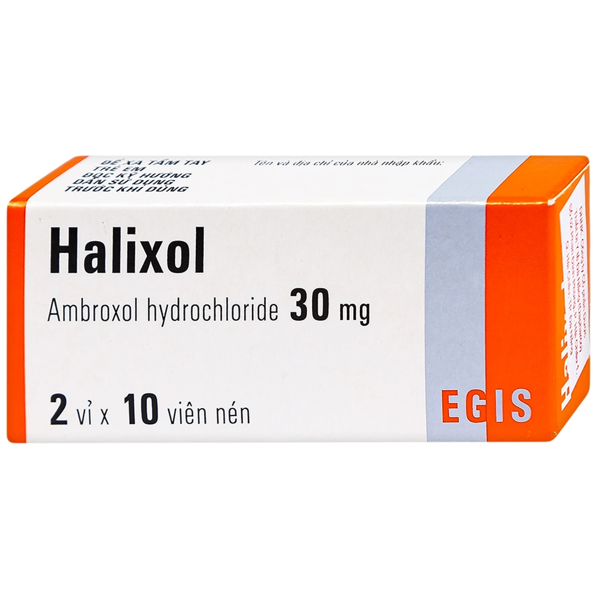 Thuốc Halixol 30mg Egis Pharma điều trị hen phế quản và viêm phế quản ...