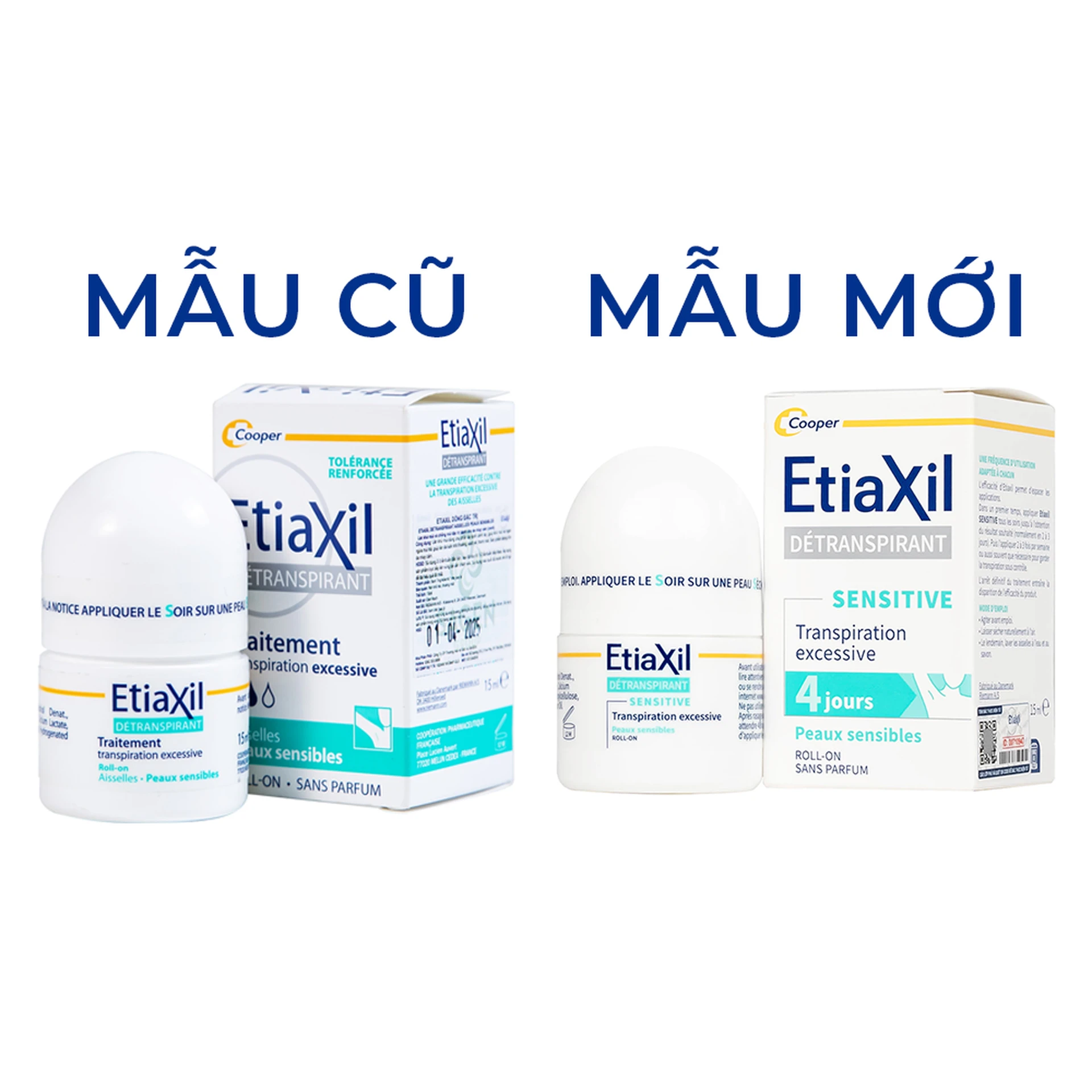 Lăn khử mùi EtiaXil Detranspirant cho da nhạy cảm (15ml)