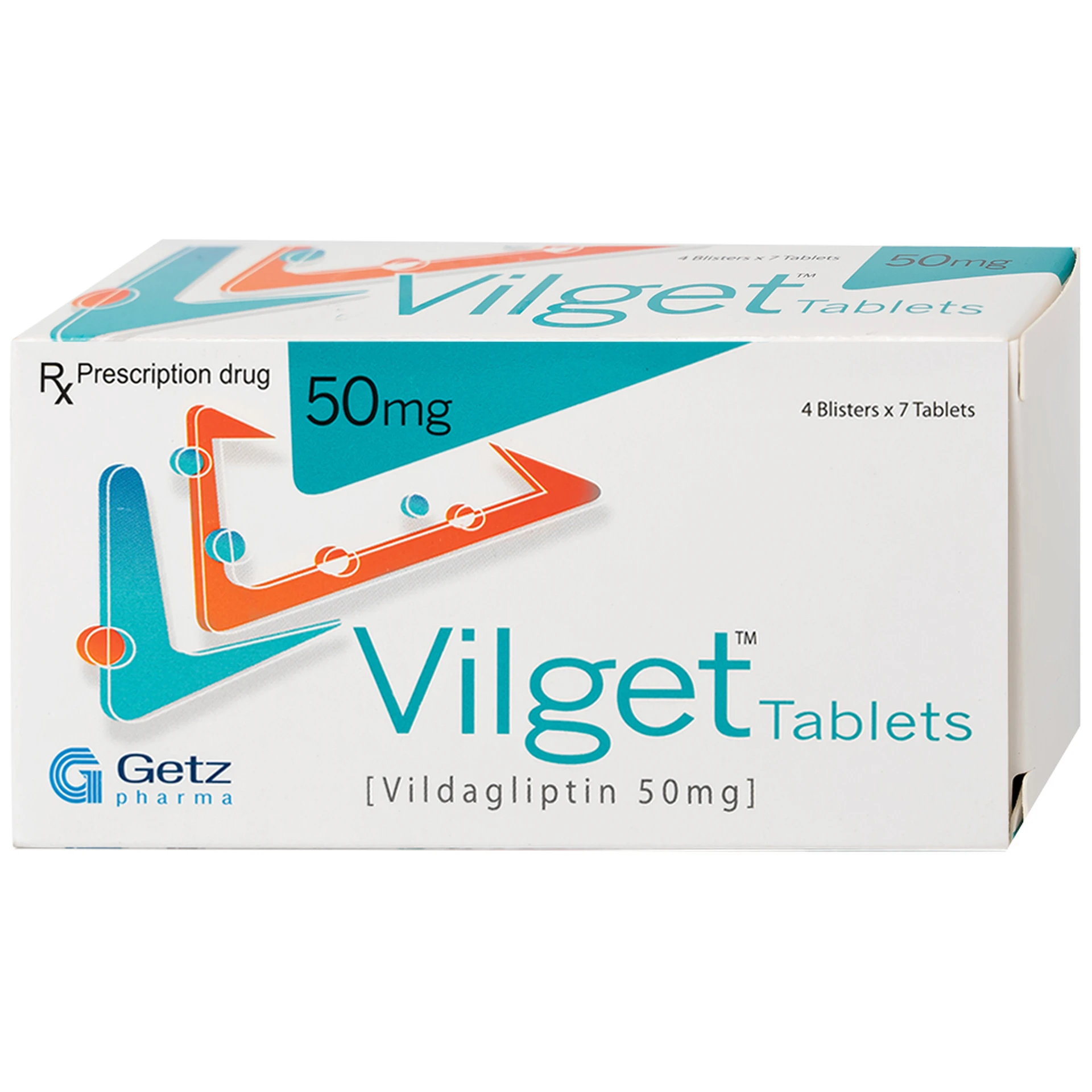 Thuốc Vilget Tablets 50mg Getz điều trị đái tháo đường tuýp 2