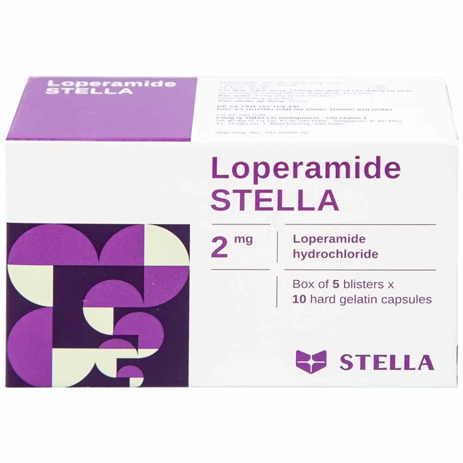 Loperamid 2Mg giảm triệu chứng tiêu chảy cấp, mạn tính