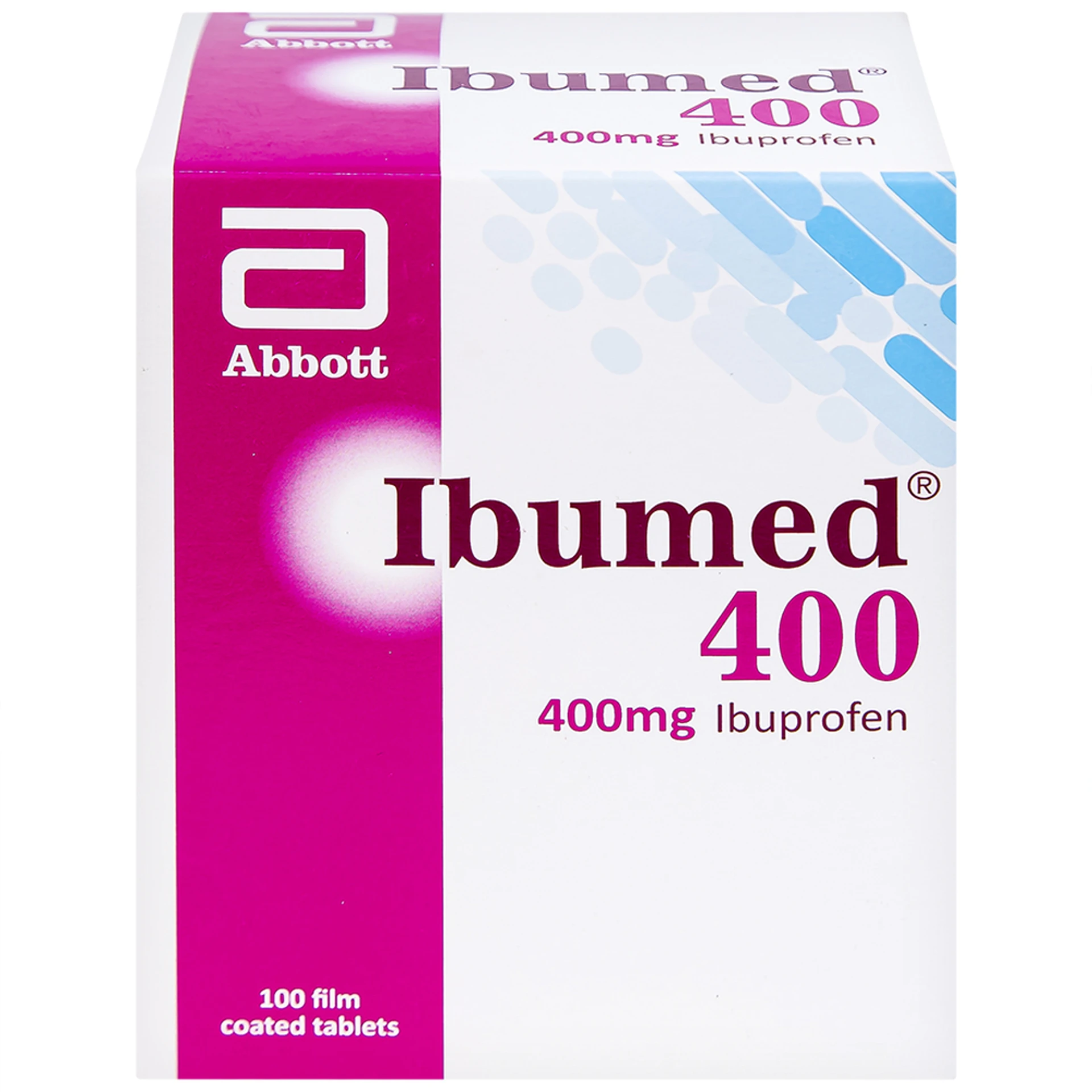 Thuốc Ibumed 400mg Glomed giảm đau, hạ sốt (10 vỉ x 10 viên)
