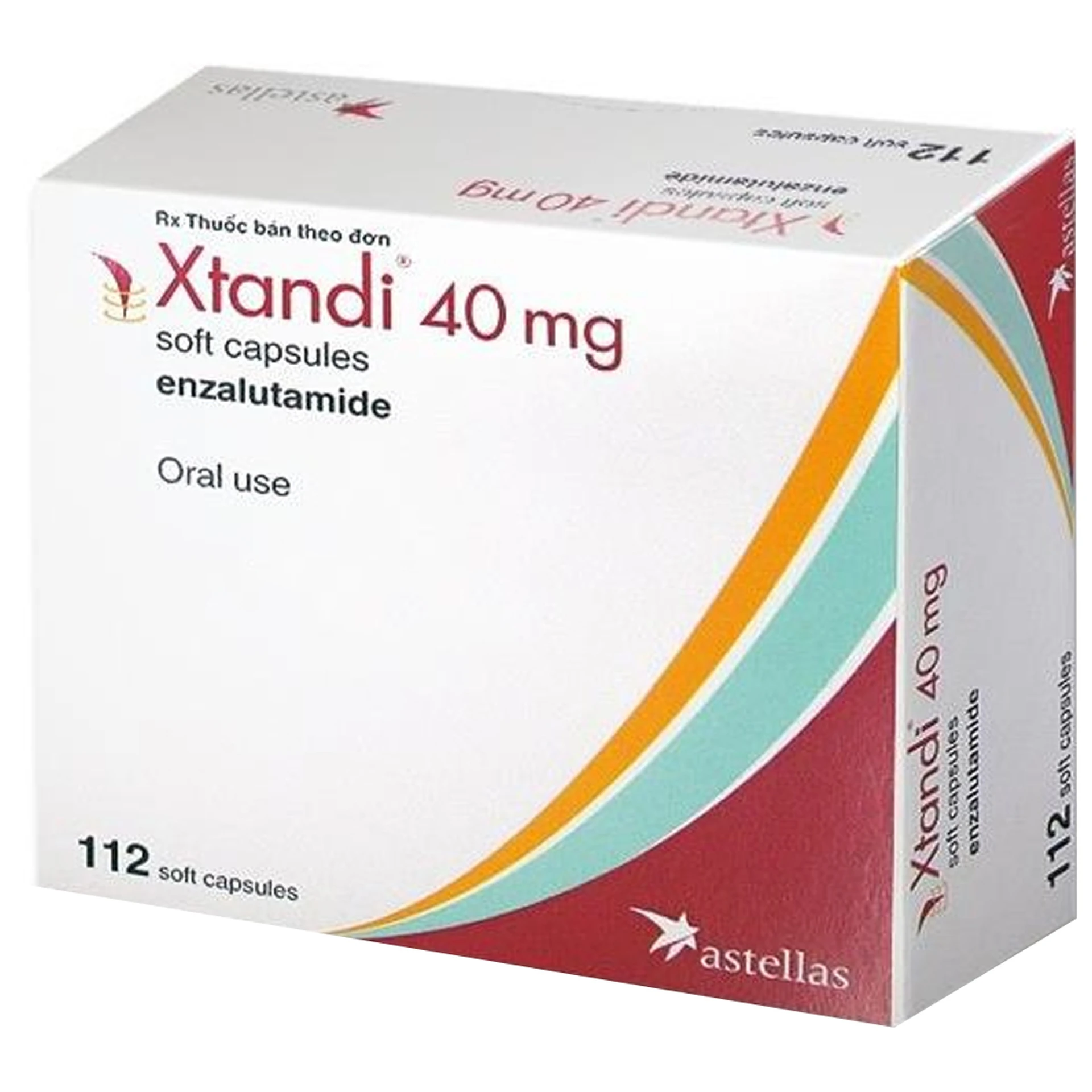 Thuốc Xtandi 40mg Astellas điều trị ung thư tuyến tiền liệt (4 vỉ x 28 ...