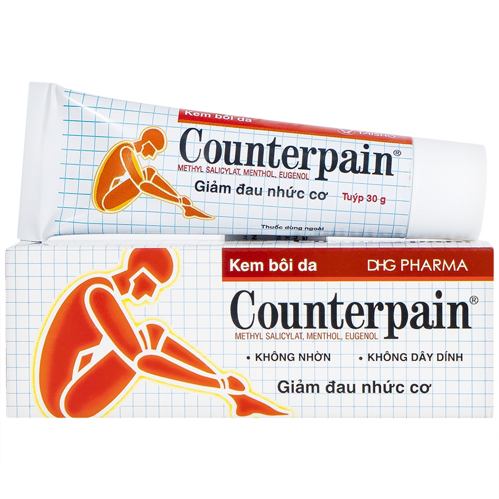 Hình ảnh Kem bôi da Counterpain DHG giảm đau cơ, đau do bệnh thấp khớp, bong gân (30g)