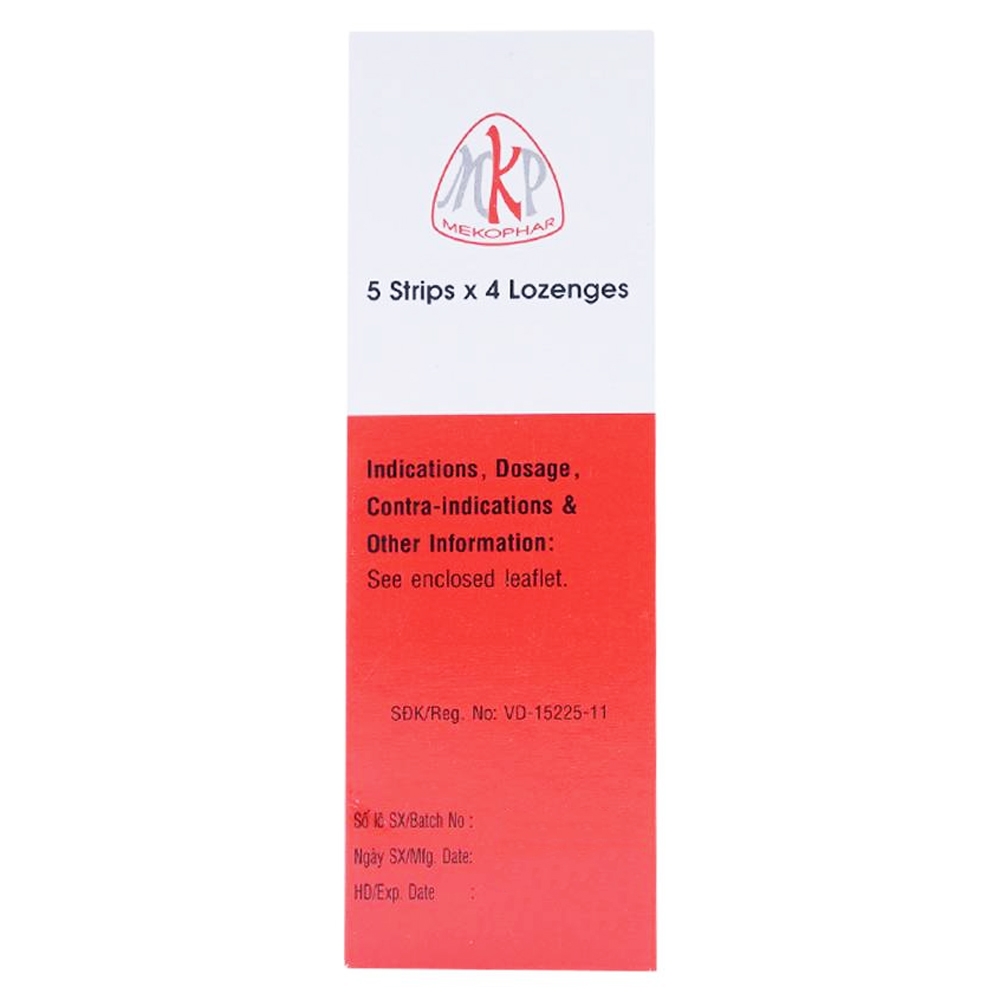 Hình ảnh Viên ngậm Meko Coramin Mekophar điều trị suy hô hấp, suy tuần hoàn (5 vỉ x 4 viên)
