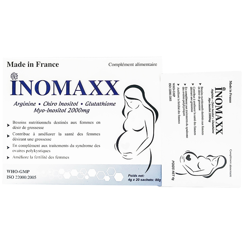Hình ảnh Viên uống Inomaxx 4g FMC hỗ trợ tốt cho phụ nữ có dự định mang thai (20 gói)