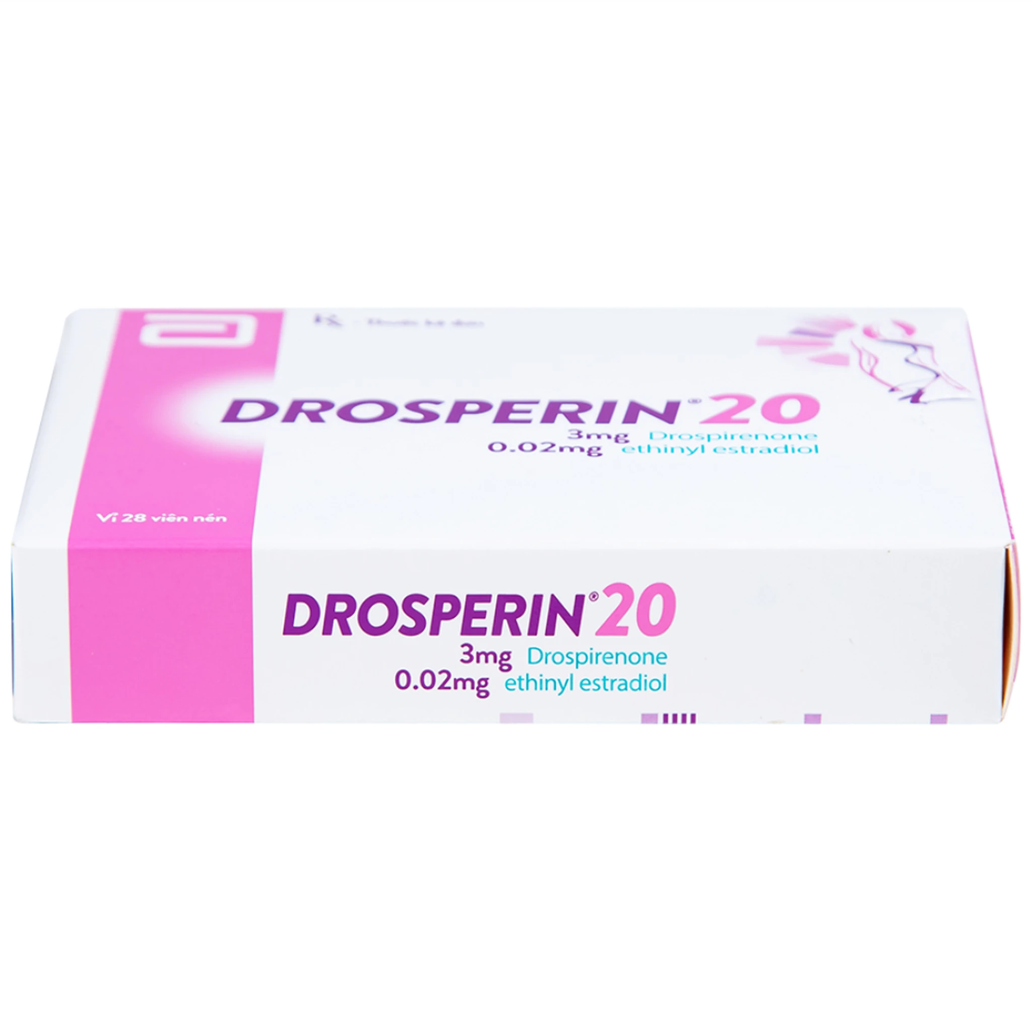 Thuốc tránh thai hằng ngày Drosperin 20 màu hồng (Hộp 28v)