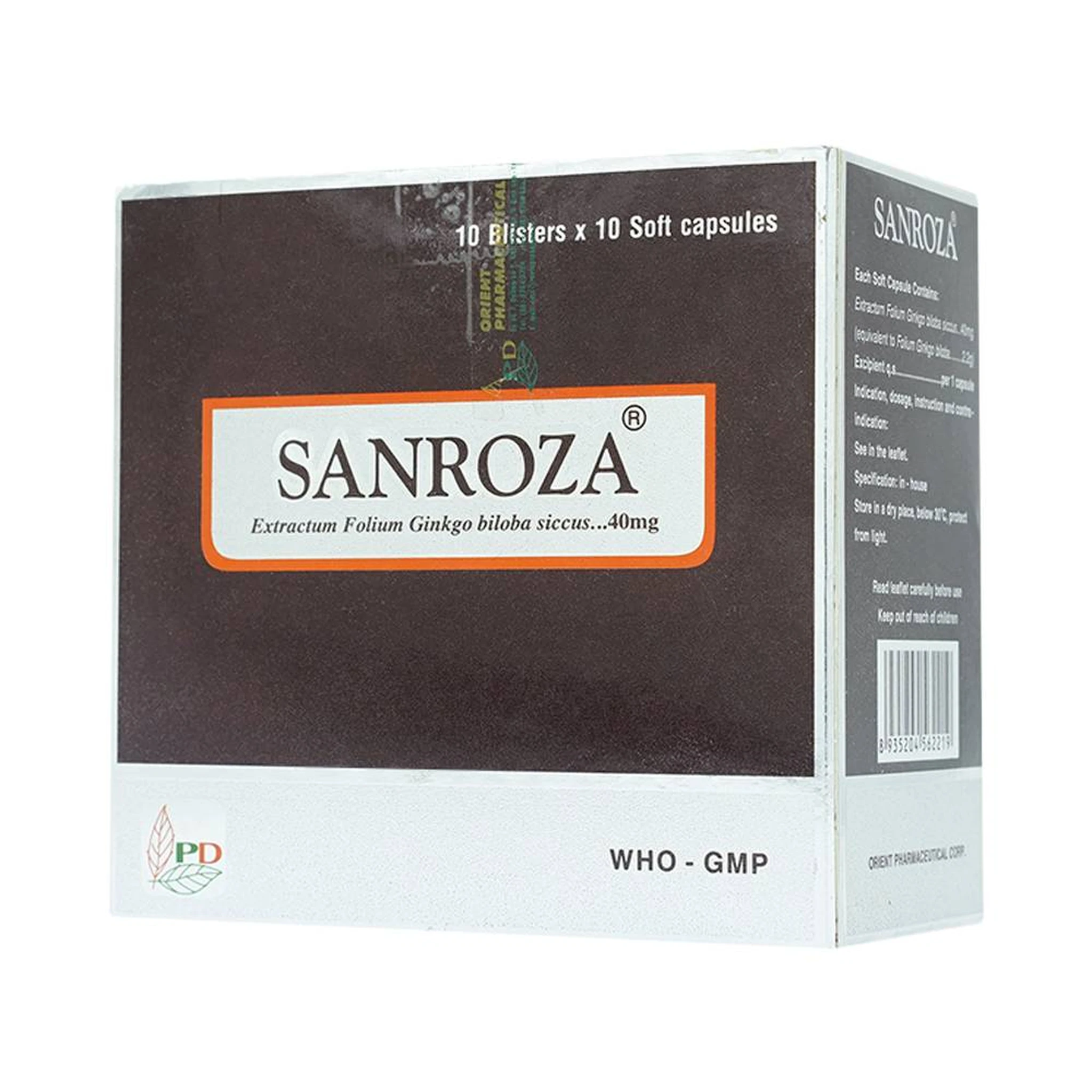 Thuốc Sanroza 40mg (Hộp 100 viên) | Hỗ trợ, tăng cường trí nhớ