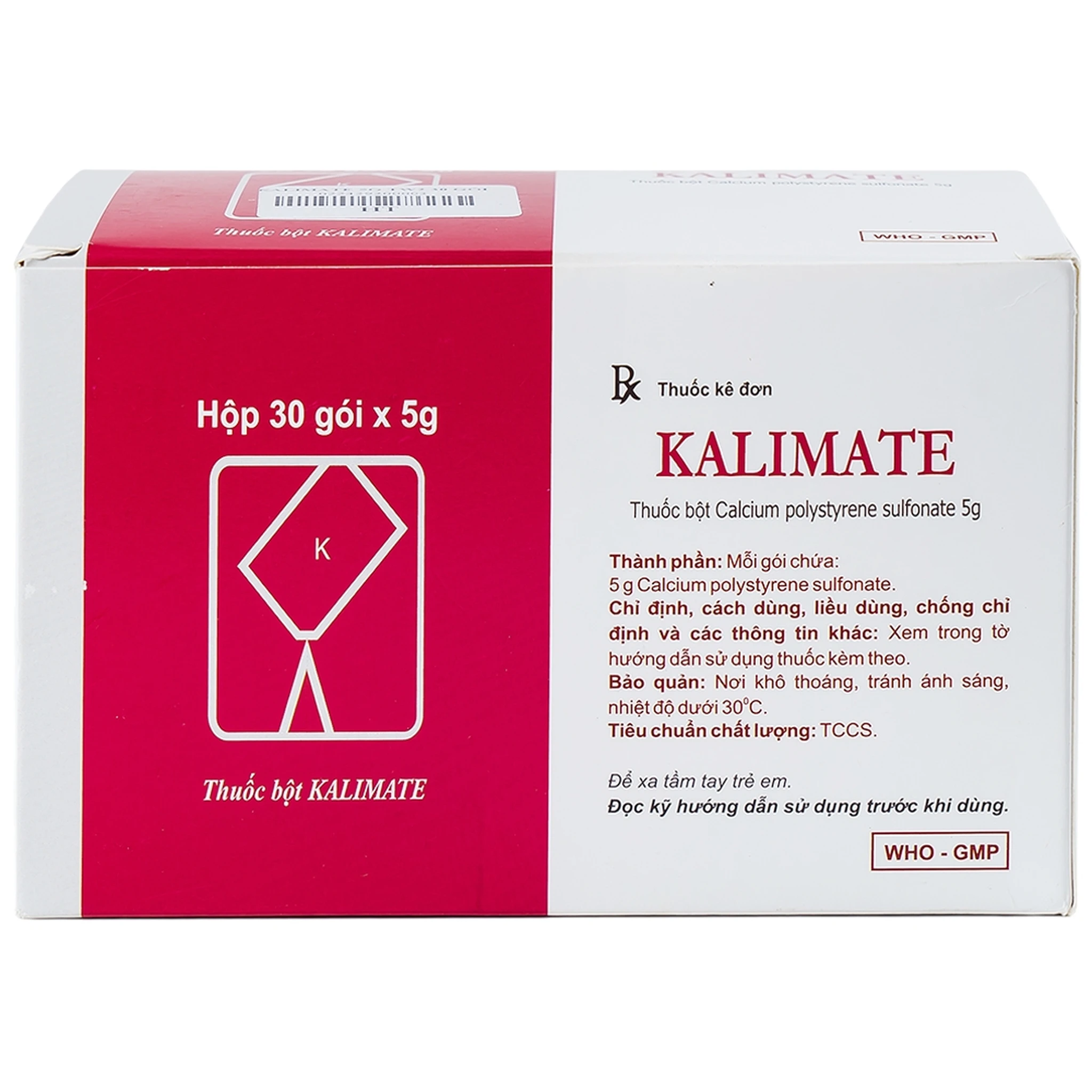 Thuốc bột Kalimate trị tăng kali trong máu do suy thận