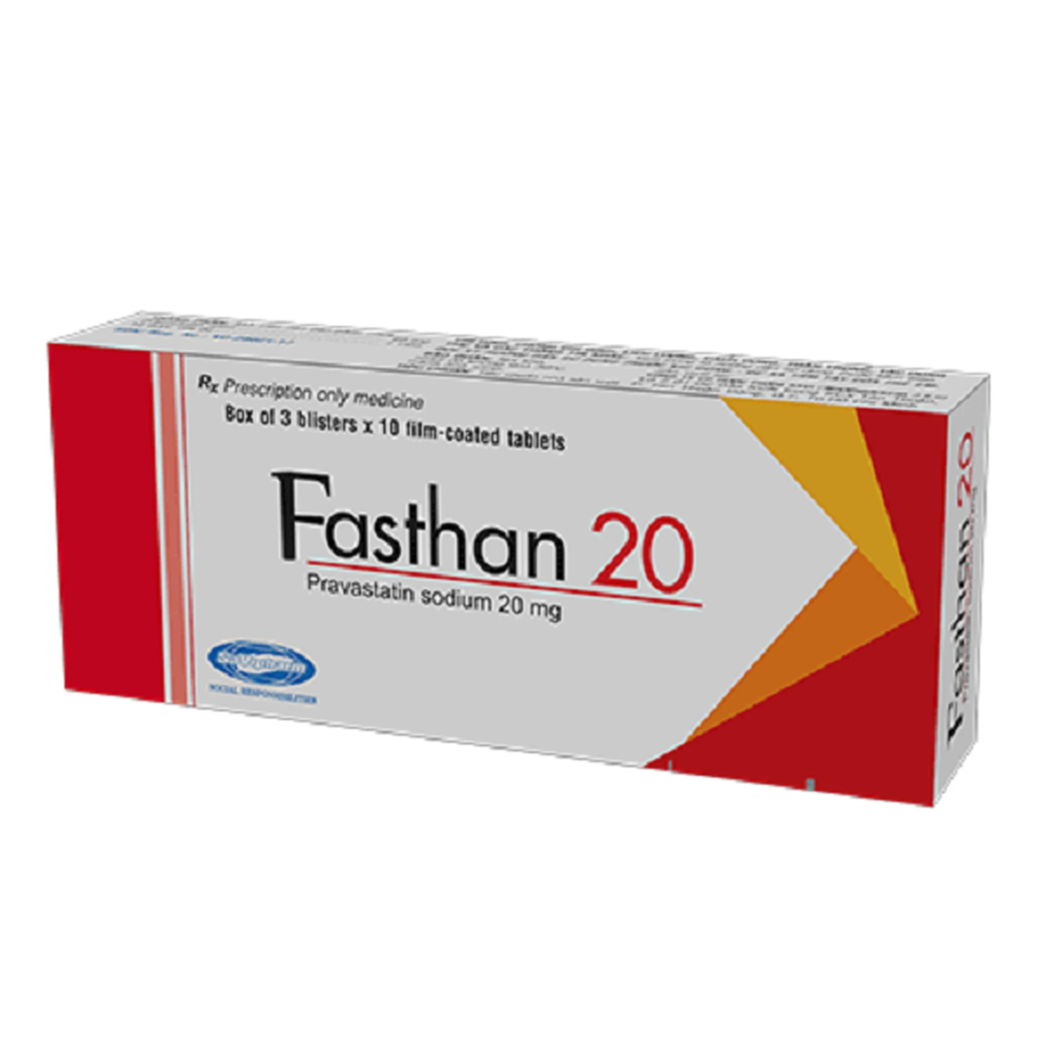 Thuốc Fasthan 20mg trị rối loạn lipid máu, tăng cholesterol