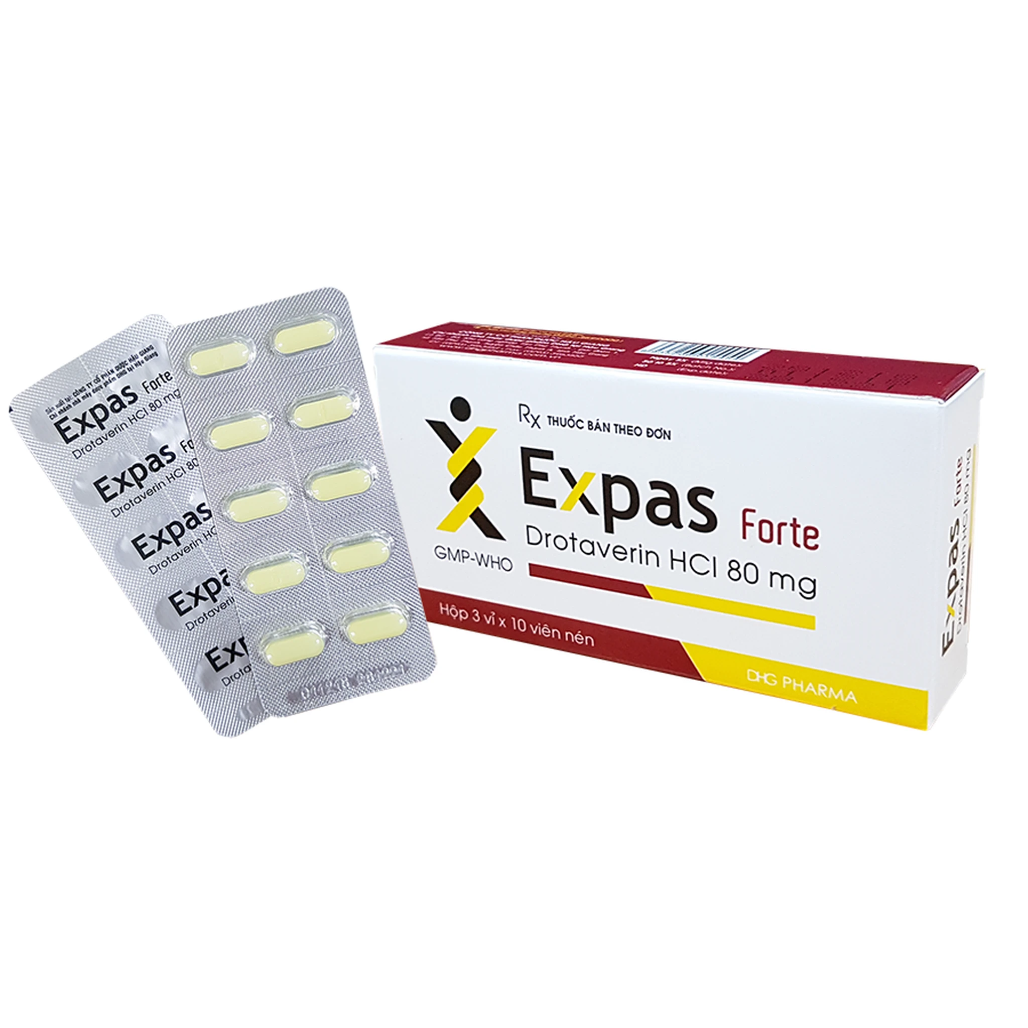 Thuốc Expas Forte DHG trị đau quặn bụng, đau bụng kinh