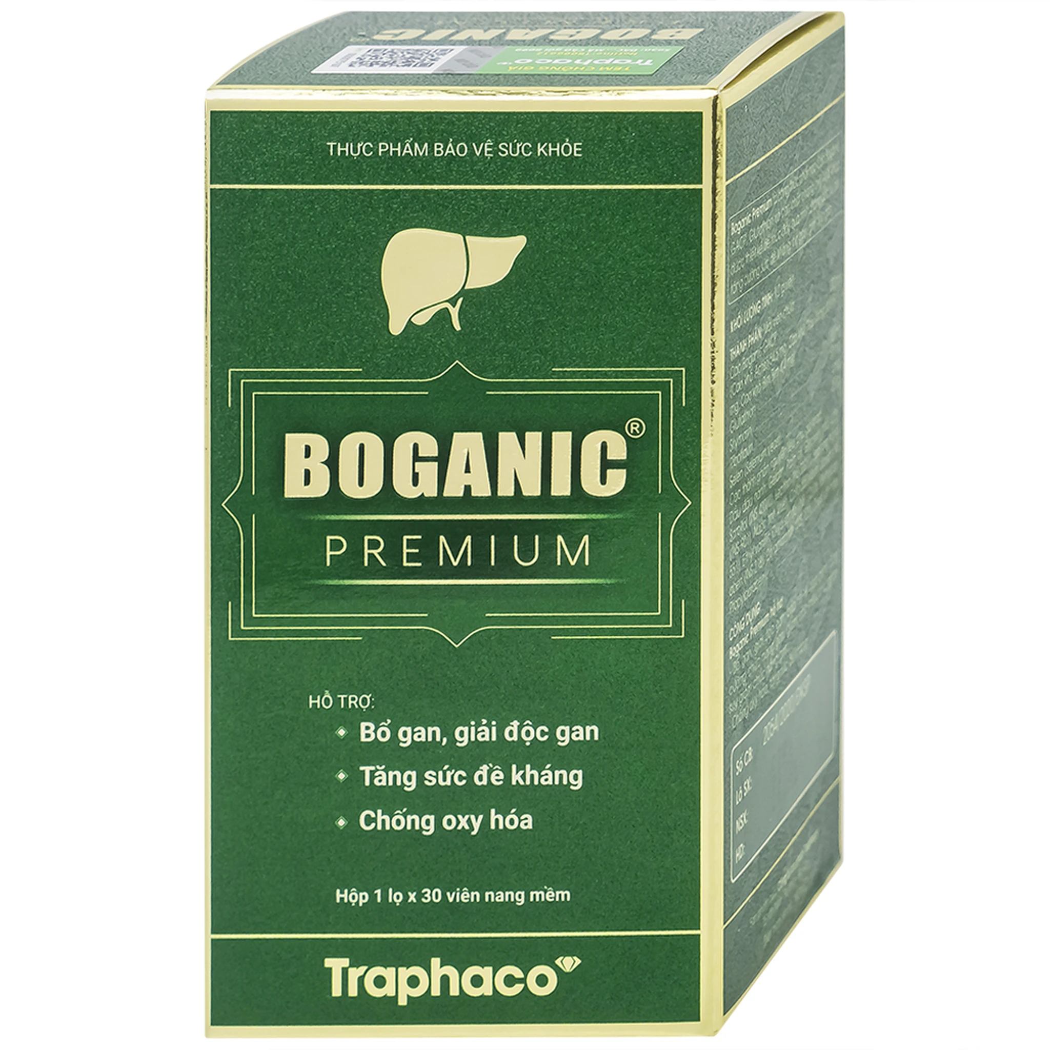 Viên uống mát gan Boganic Premium Traphaco hộp 30 viên