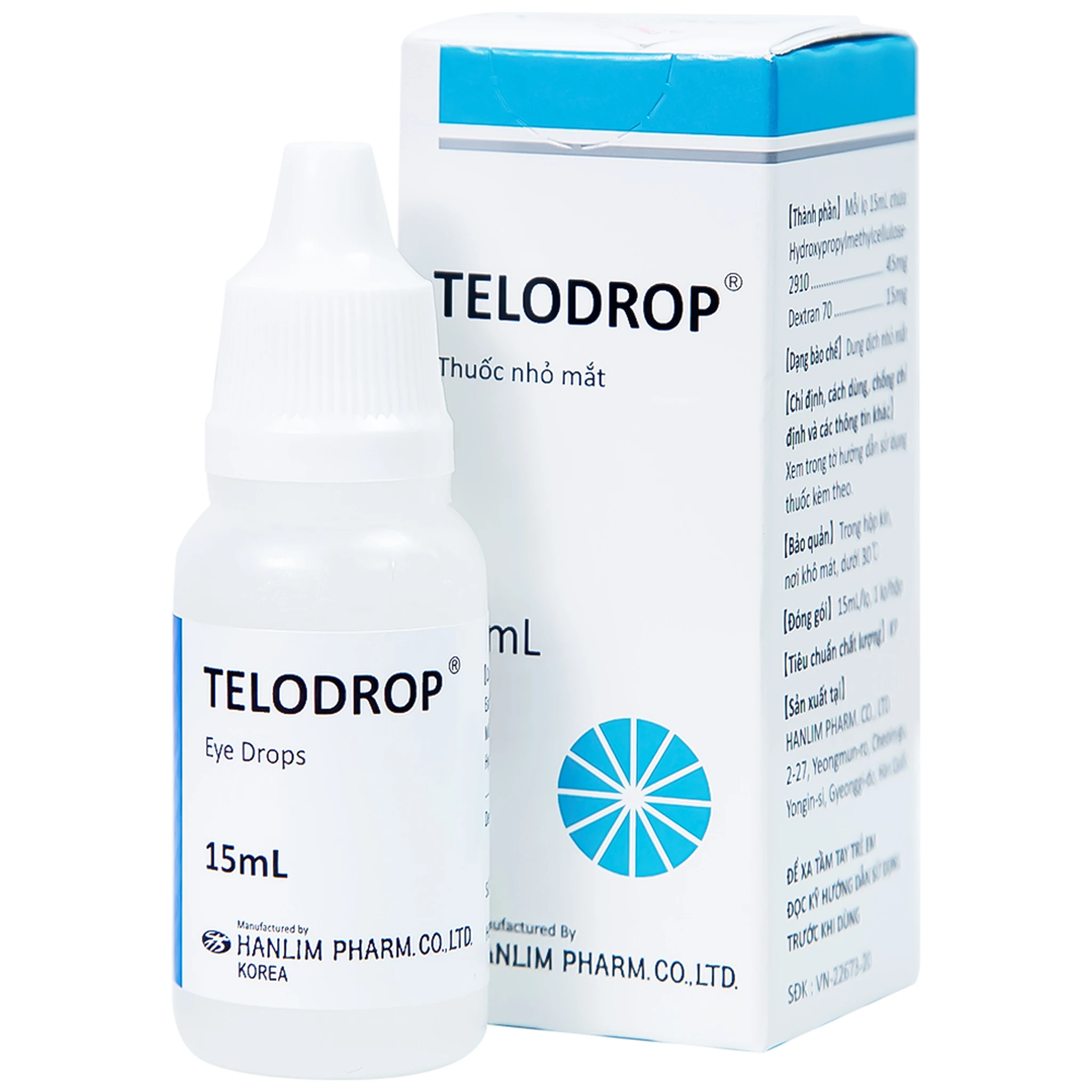 Telodrop: Thuốc điều trị khô mắt, mỏi mắt, giảm kích ứng mắt