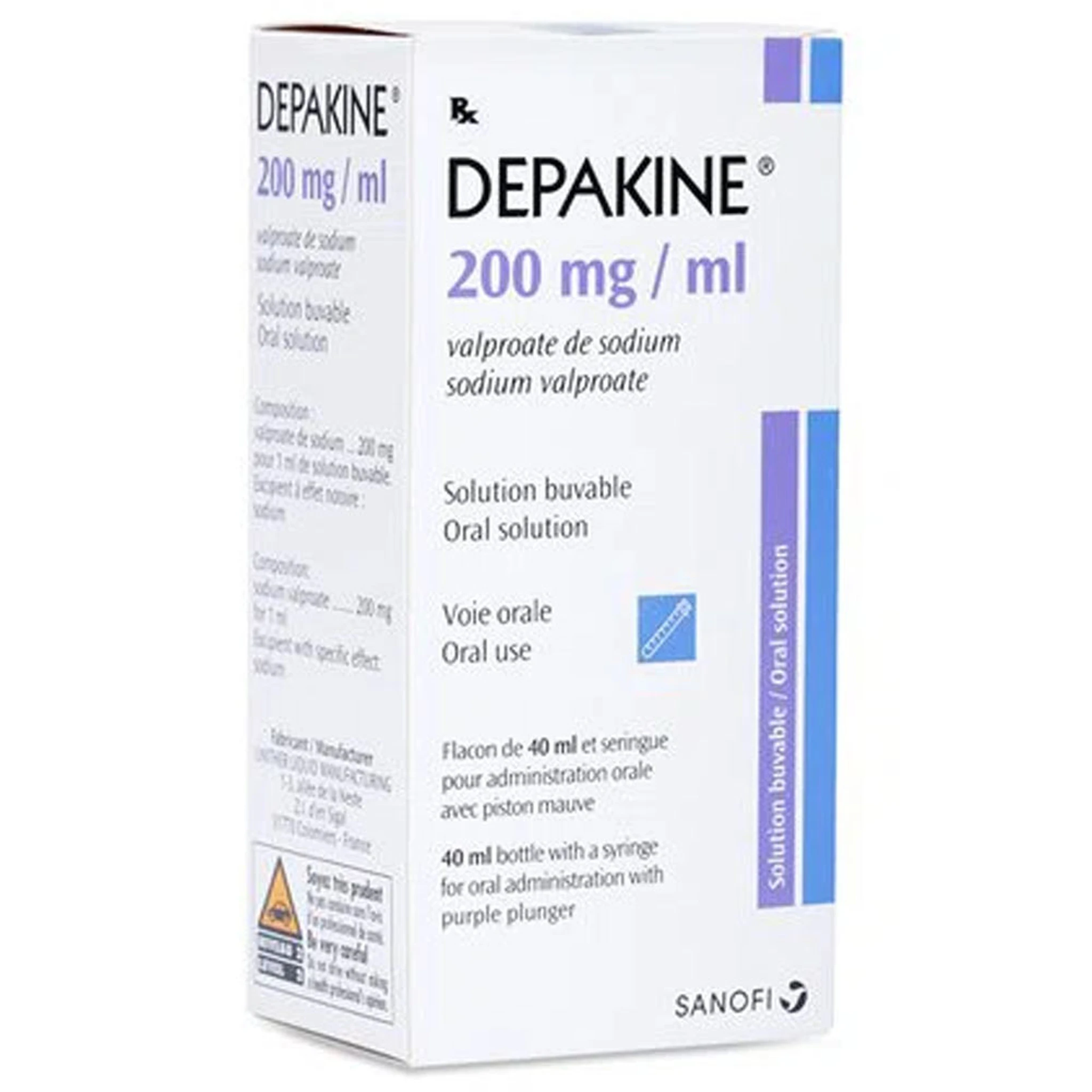 Depakine 200mg/ml thuốc trị các thể động kinh (40ml)