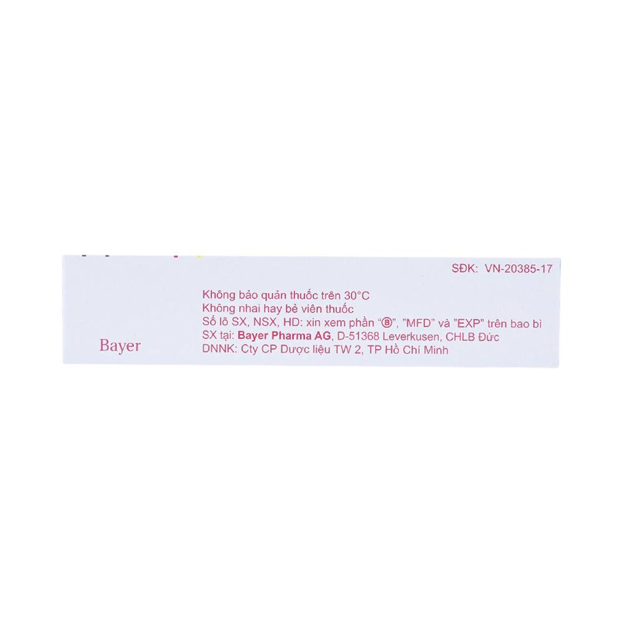 Thuốc Adalat LA 30 Bayer điều trị tăng huyết áp, dự phòng cơn đau thắt ngực ổn định mạn tính (3 vỉ x 10 viên)