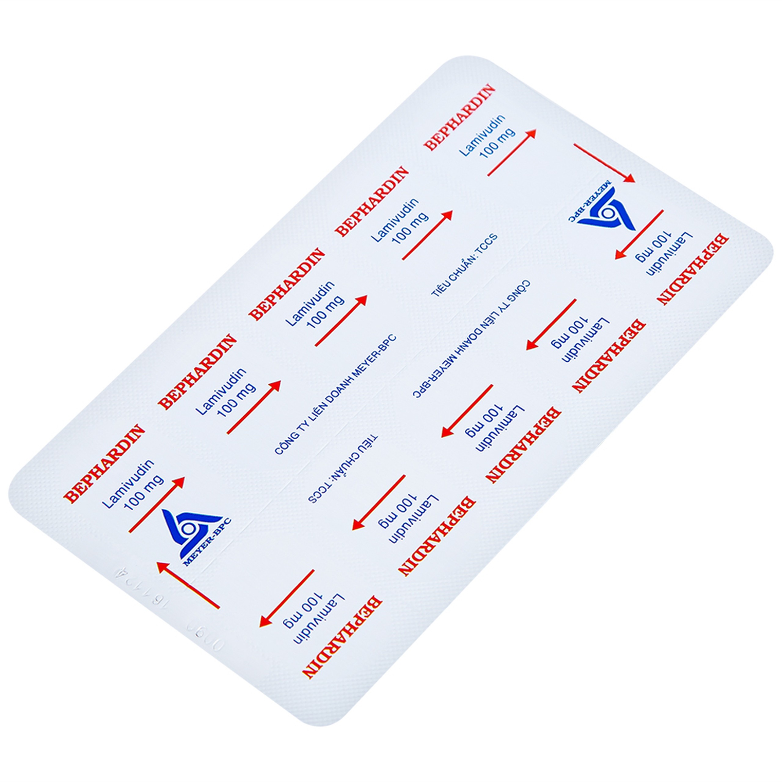 Thuốc Bephardine 100mg điều trị viêm gan siêu vi B mạn tính (3 vỉ x 10 viên)