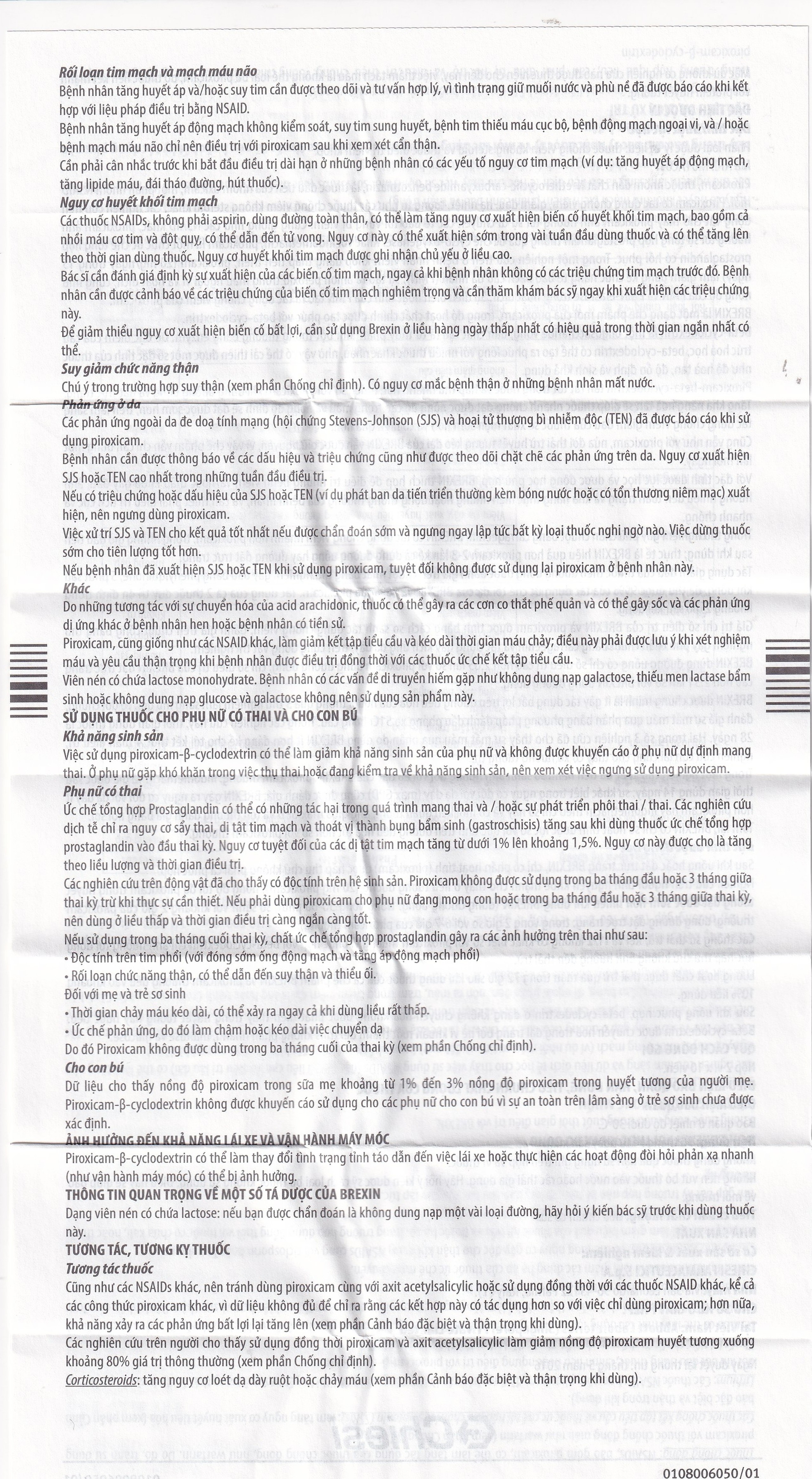 Thuốc Brexin Chiesi giảm các triệu chứng do viêm xương khớp (2 vỉ x 10 viên)