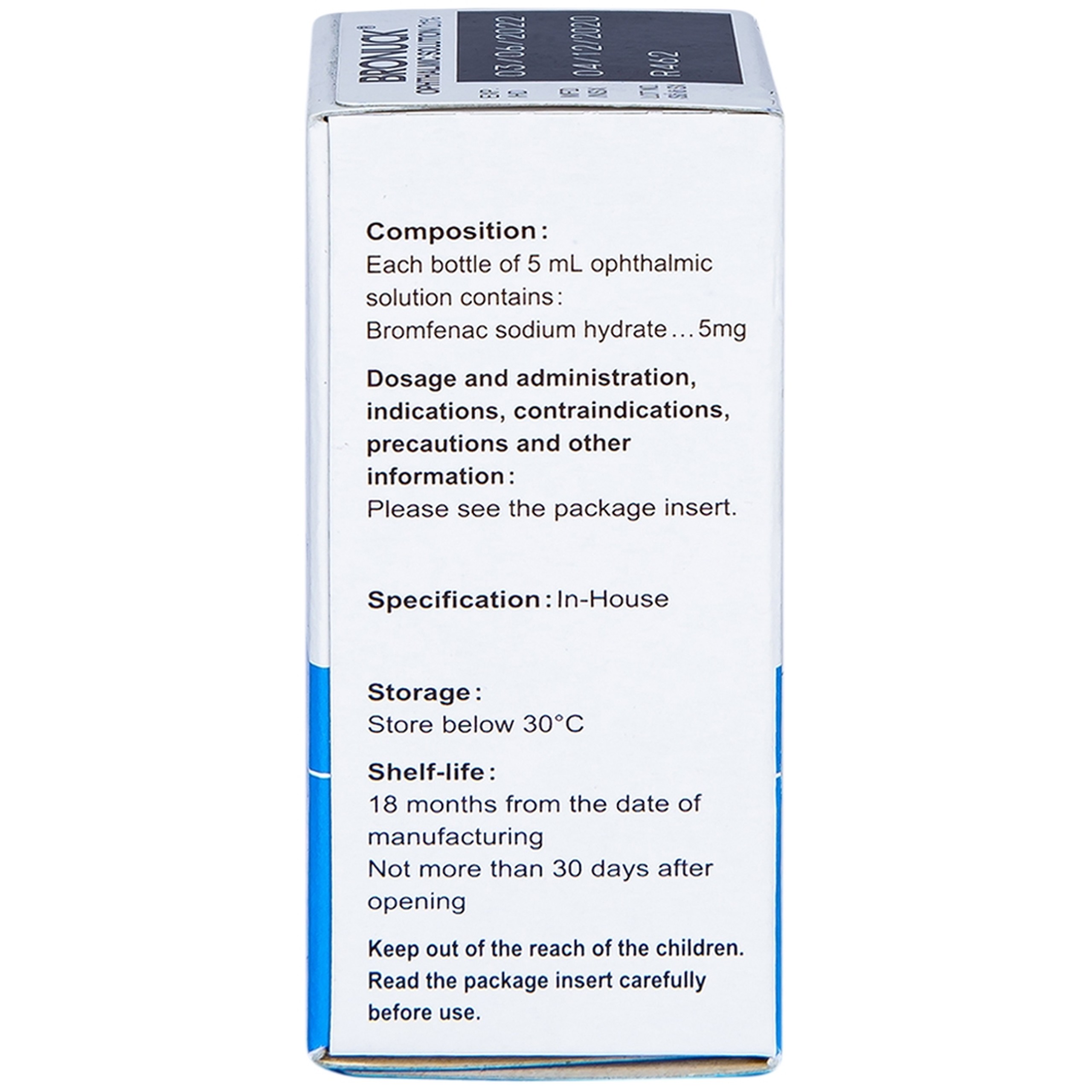 Thuốc nhỏ mắt Bronuck Senju Pharm điều trị viêm bờ mi, viêm kết mạc, viêm củng mạc (5ml)