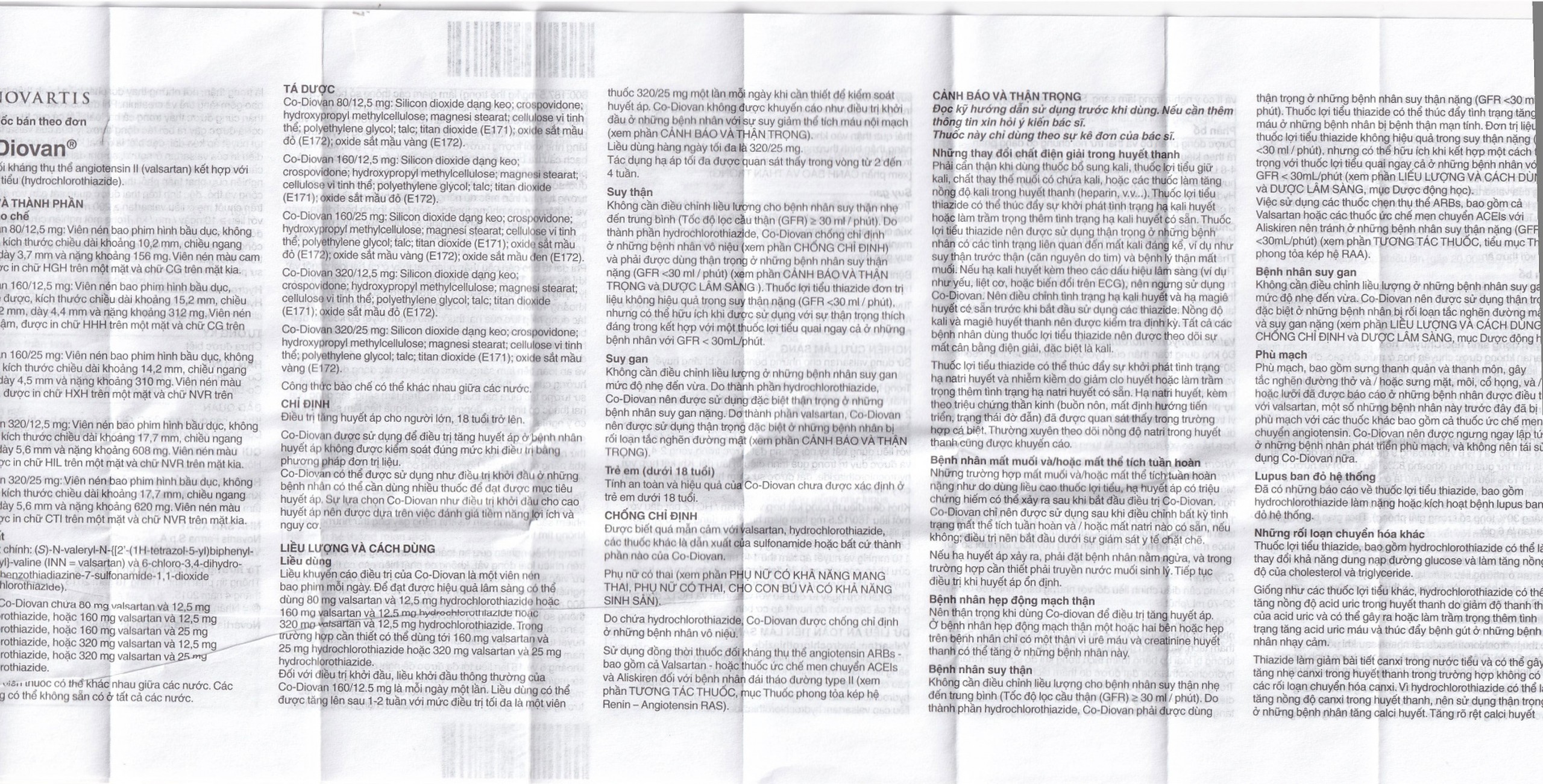 Thuốc Codiovan 80mg/12.5mg Novartis điều trị tăng huyết áp (2 vỉ x 14 viên)