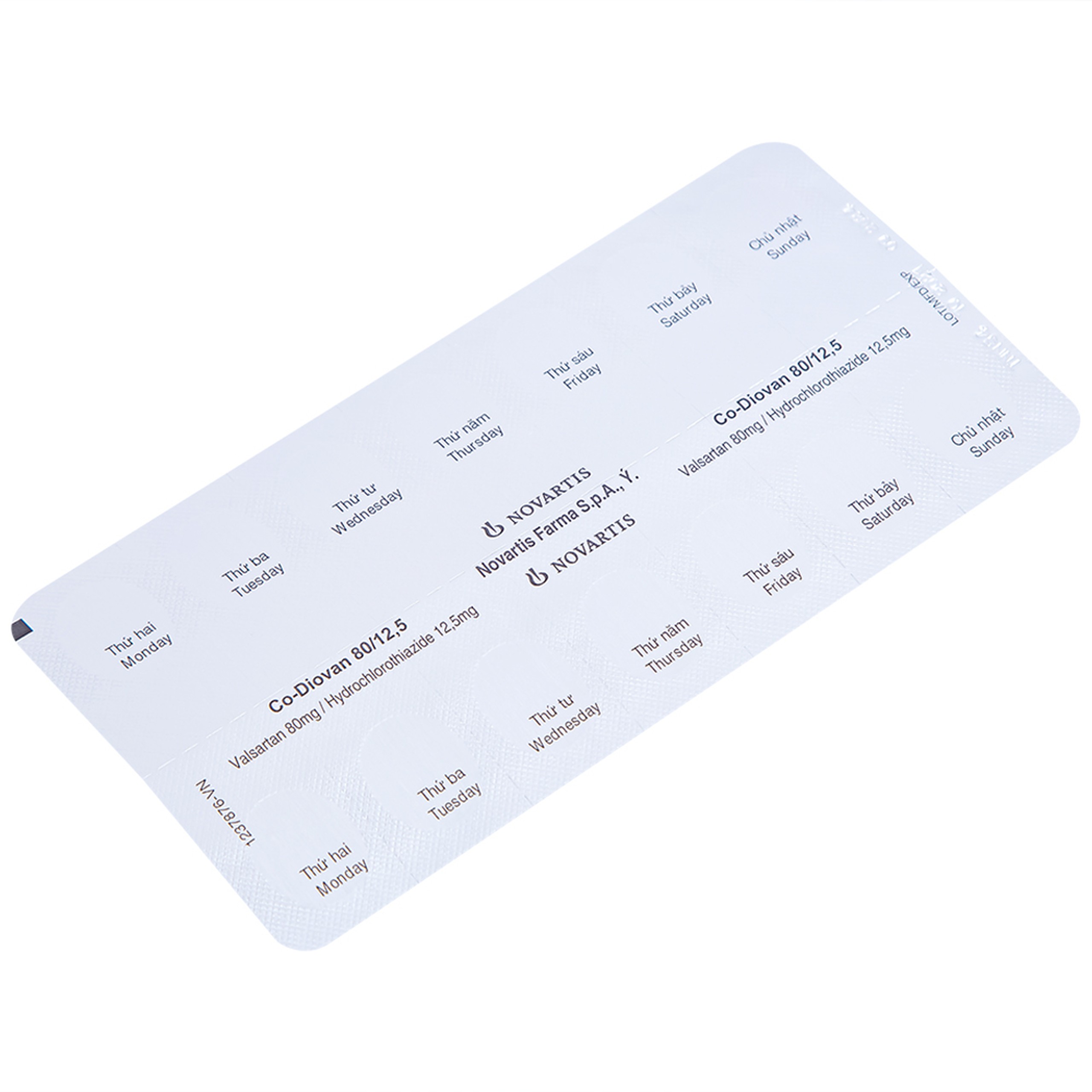 Thuốc Codiovan 80mg/12.5mg Novartis điều trị tăng huyết áp (2 vỉ x 14 viên)