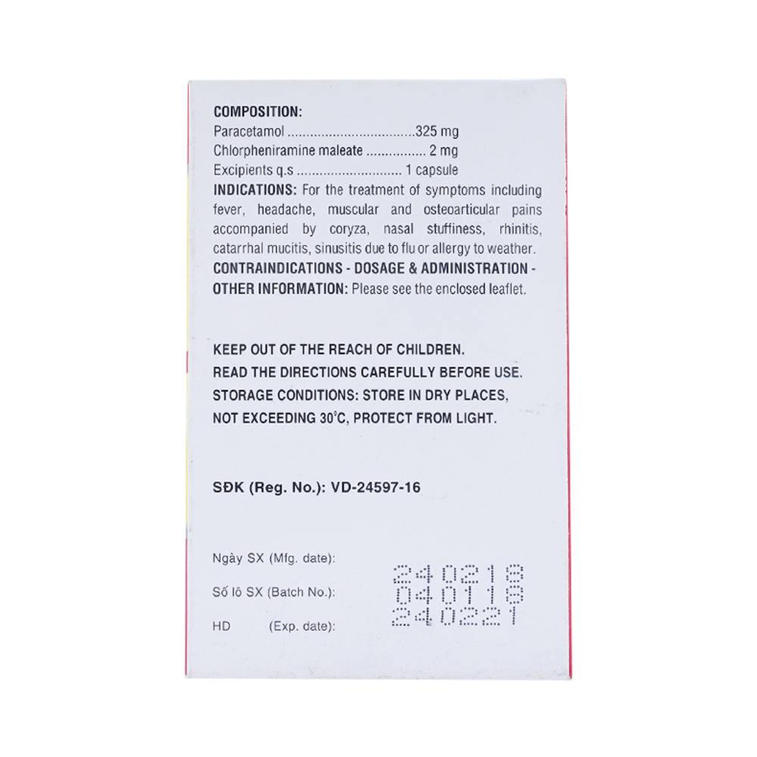 Thuốc Coldacmin Flu DHG điều trị triệu chứng cảm sốt, nhức đầu, đau nhức cơ bắp (10 vỉ x 10 viên)