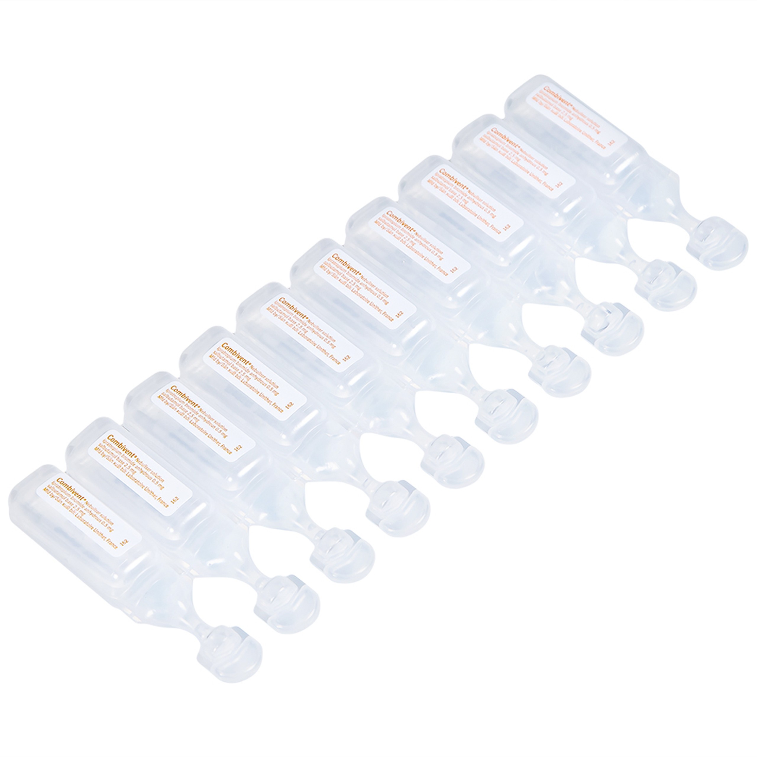 Dung dịch khí dung Combivent Boehringer kiểm soát co thắt phế quản (1 vỉ x 10 ống)