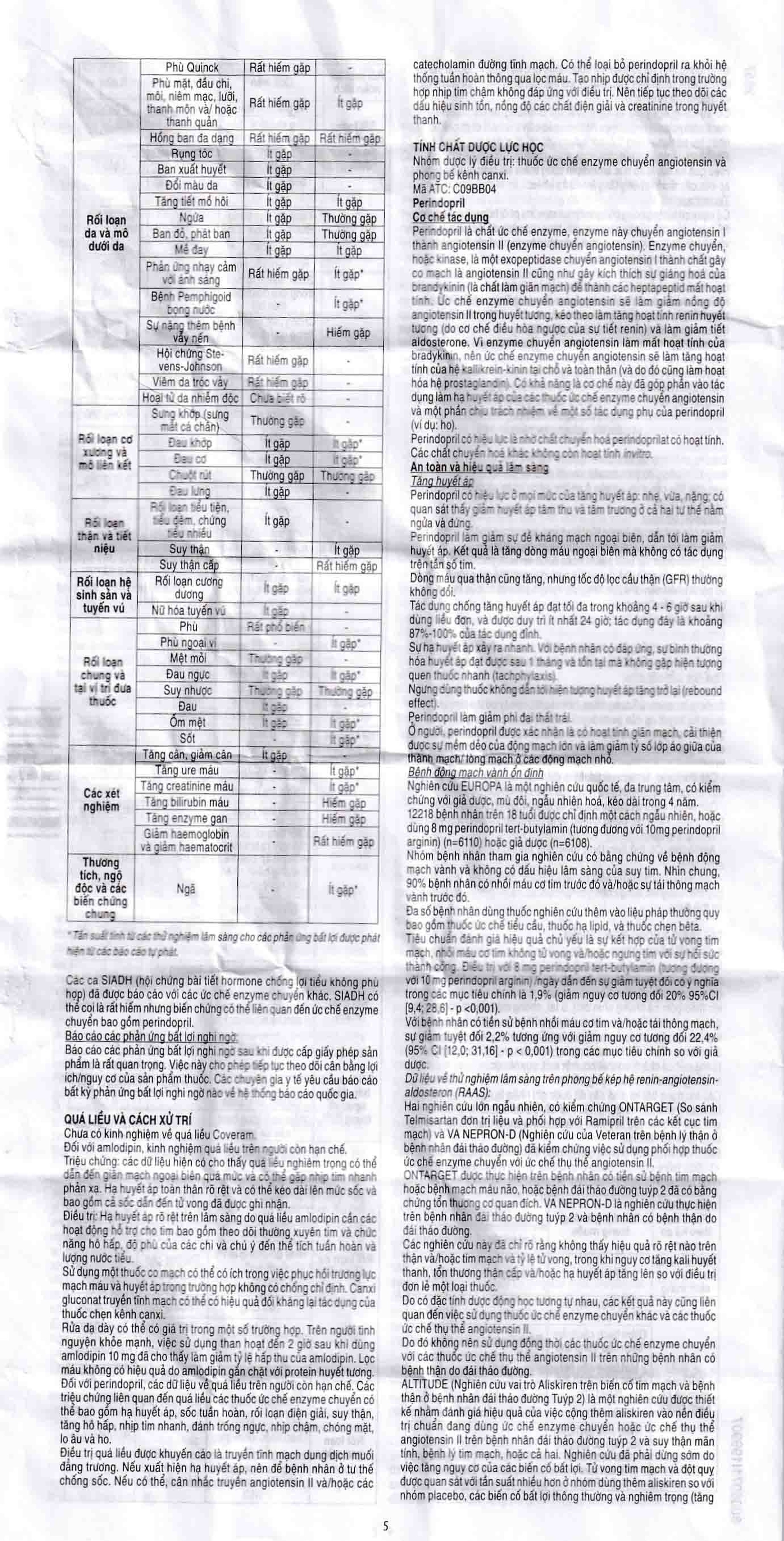 Thuốc Coveram 5mg/5mg Servier điều trị tăng huyết áp (30 viên)