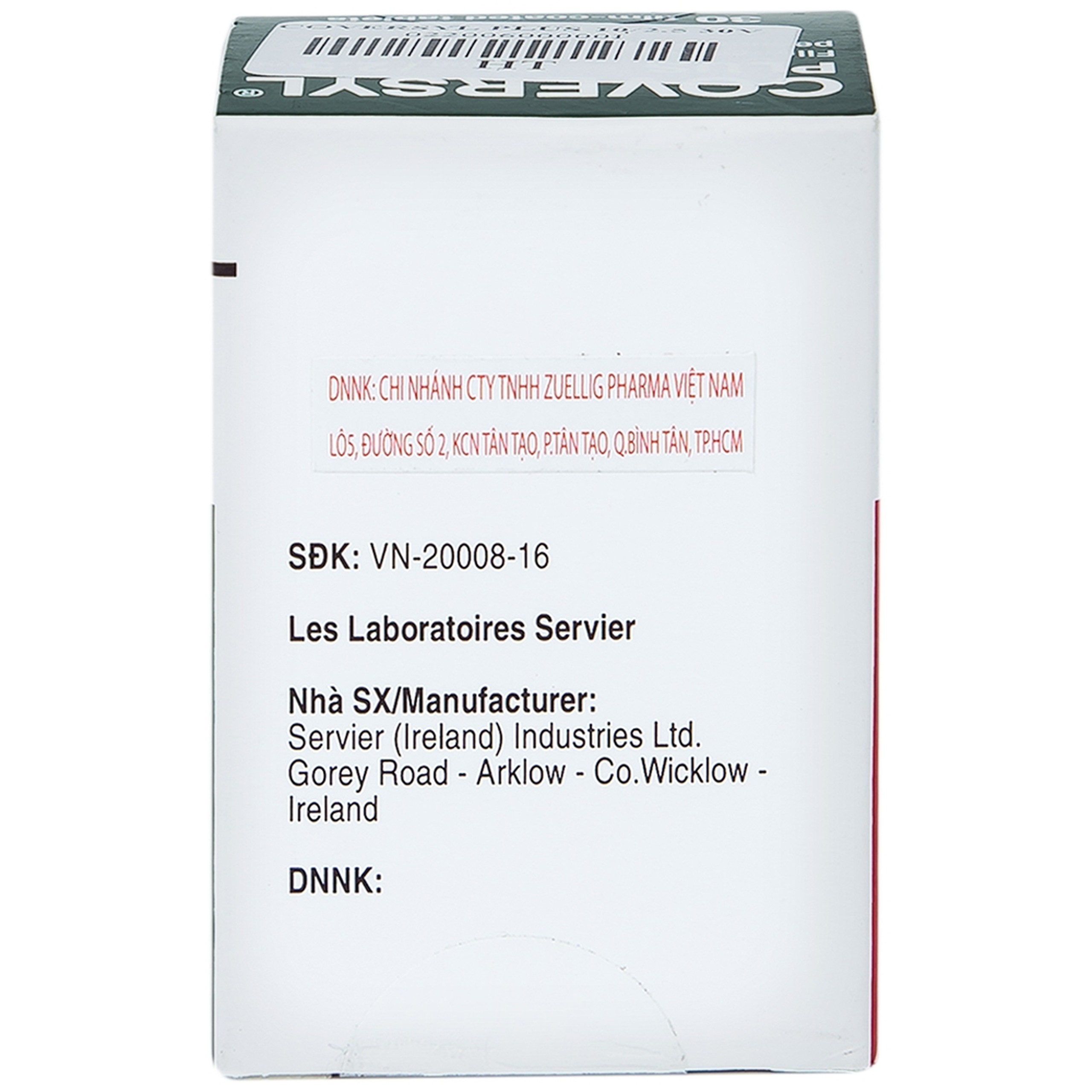 Thuốc Coversyl Plus 10mg/2.5mg Servier điều trị tăng huyết áp (30 viên)