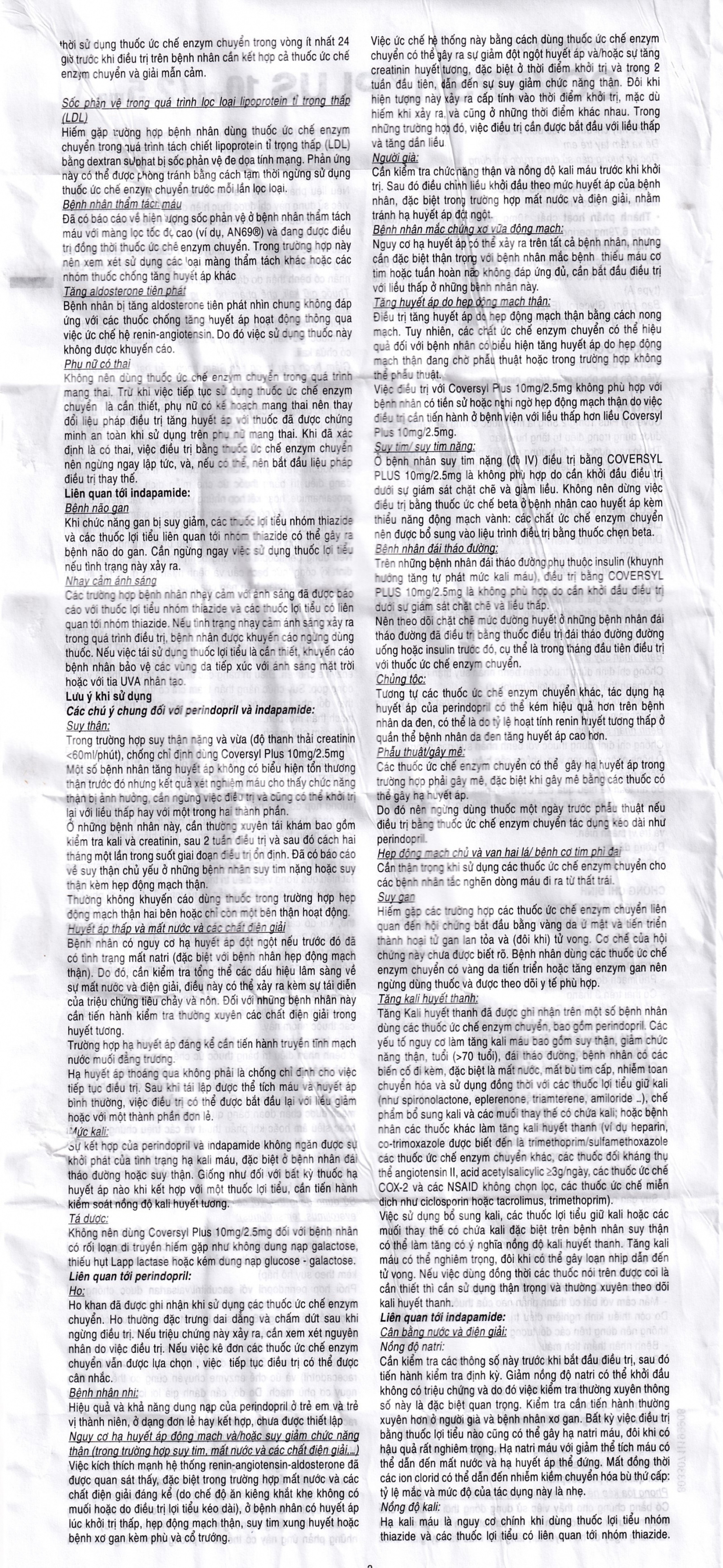 Thuốc Coversyl Plus 10mg/2.5mg Servier điều trị tăng huyết áp (30 viên)