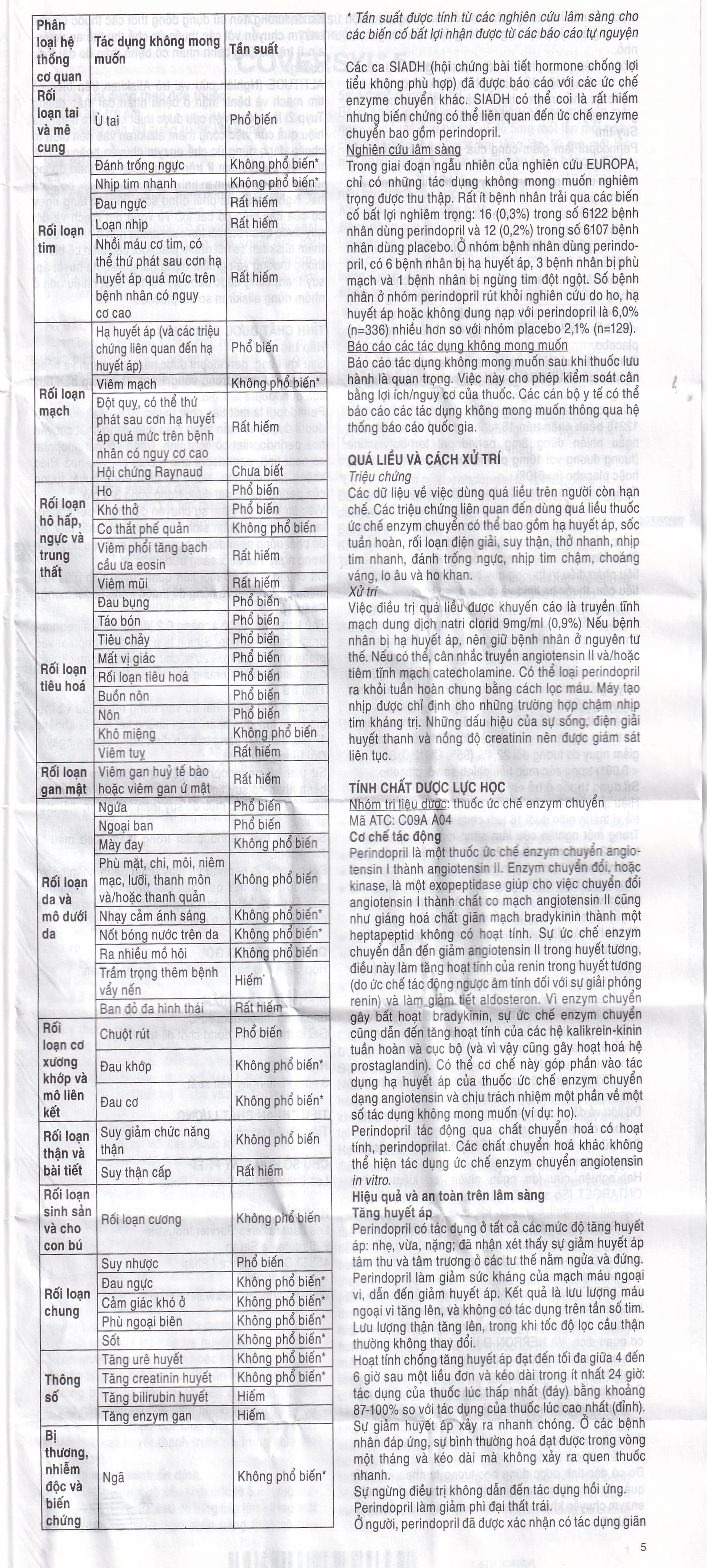 Thuốc Coversyl 5mg Servier điều trị tăng huyết áp (30 viên)