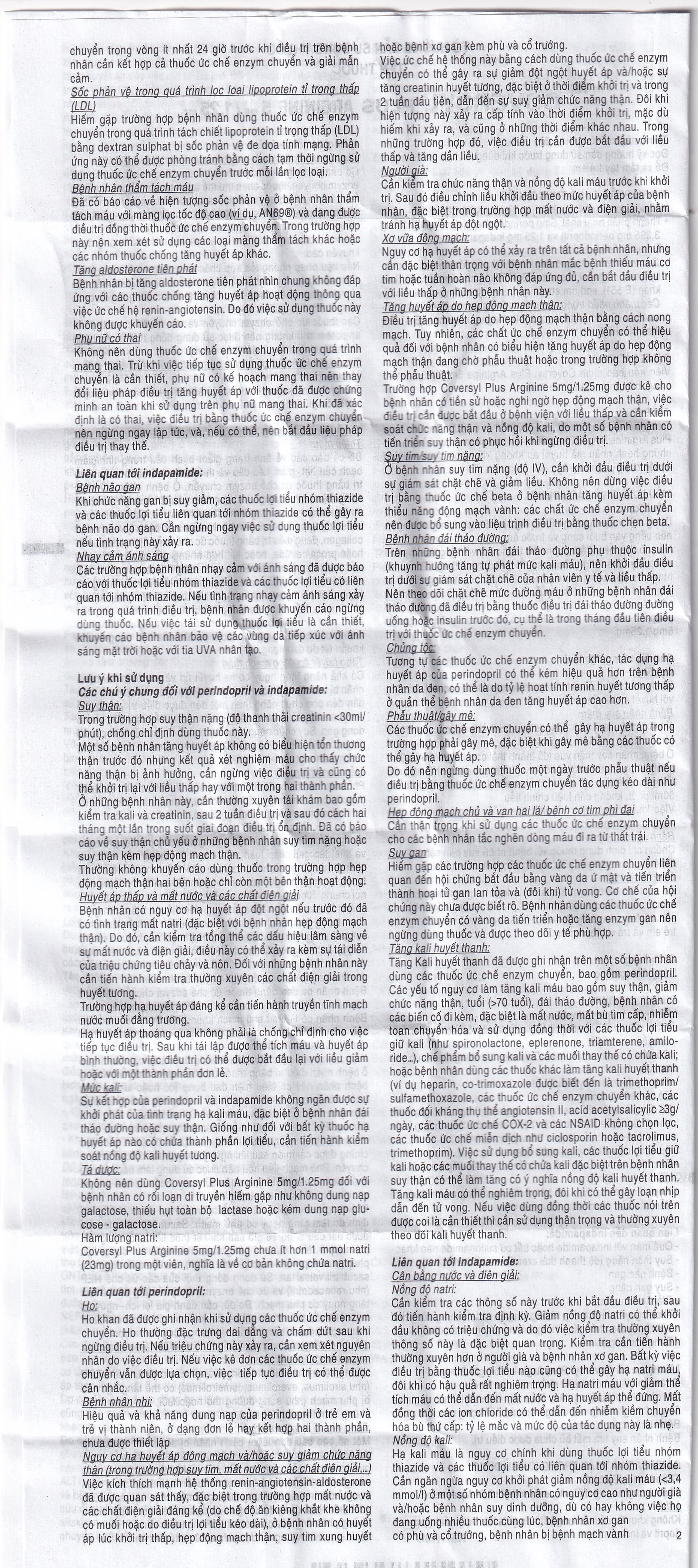 Thuốc Coversyl Plus 5mg/1.25mg Servier điều trị tăng huyết áp (30 viên)