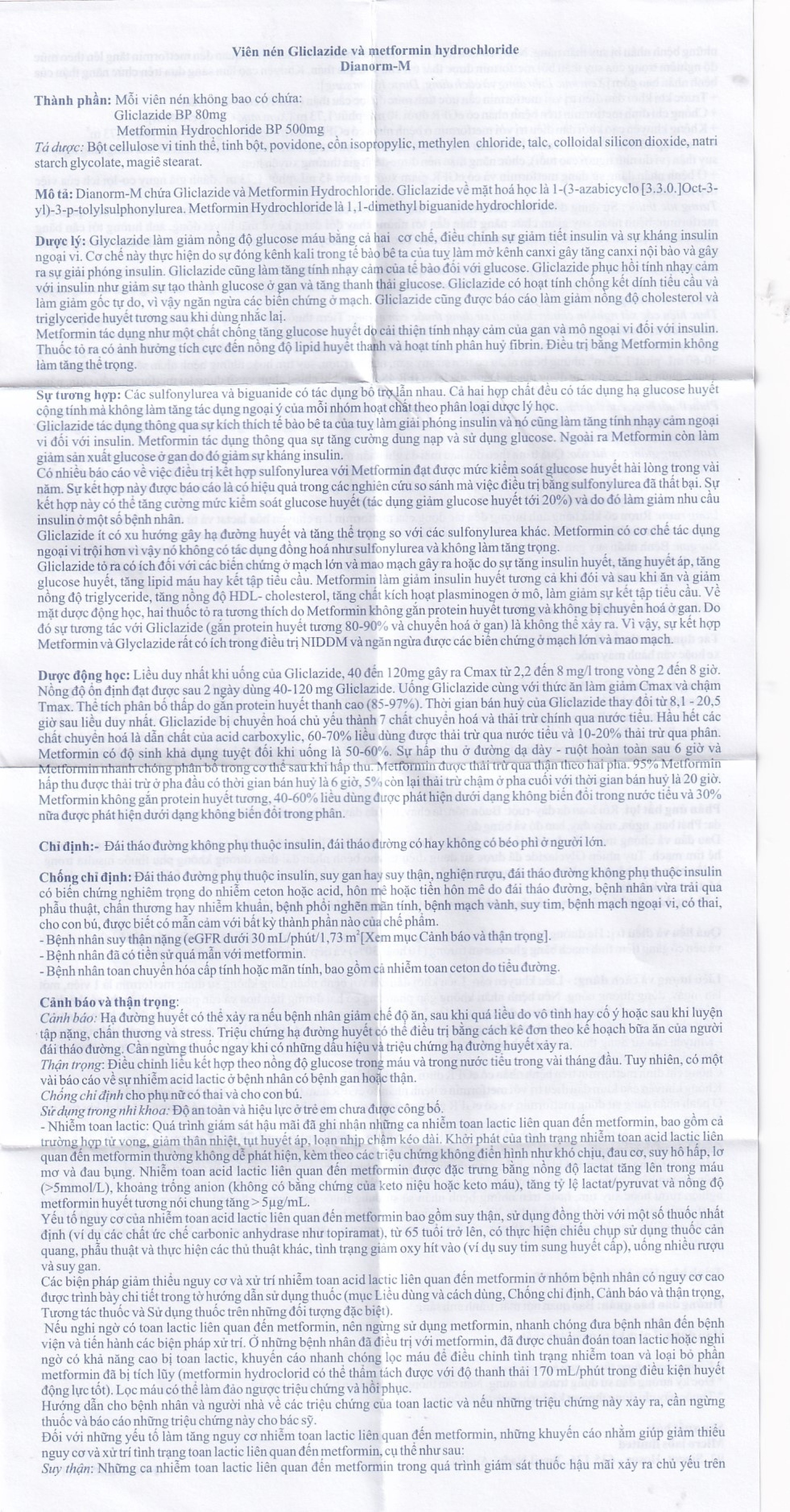 Thuốc Dianorm-M Micro điều trị đái tháo đường (10 vỉ x 10 viên)