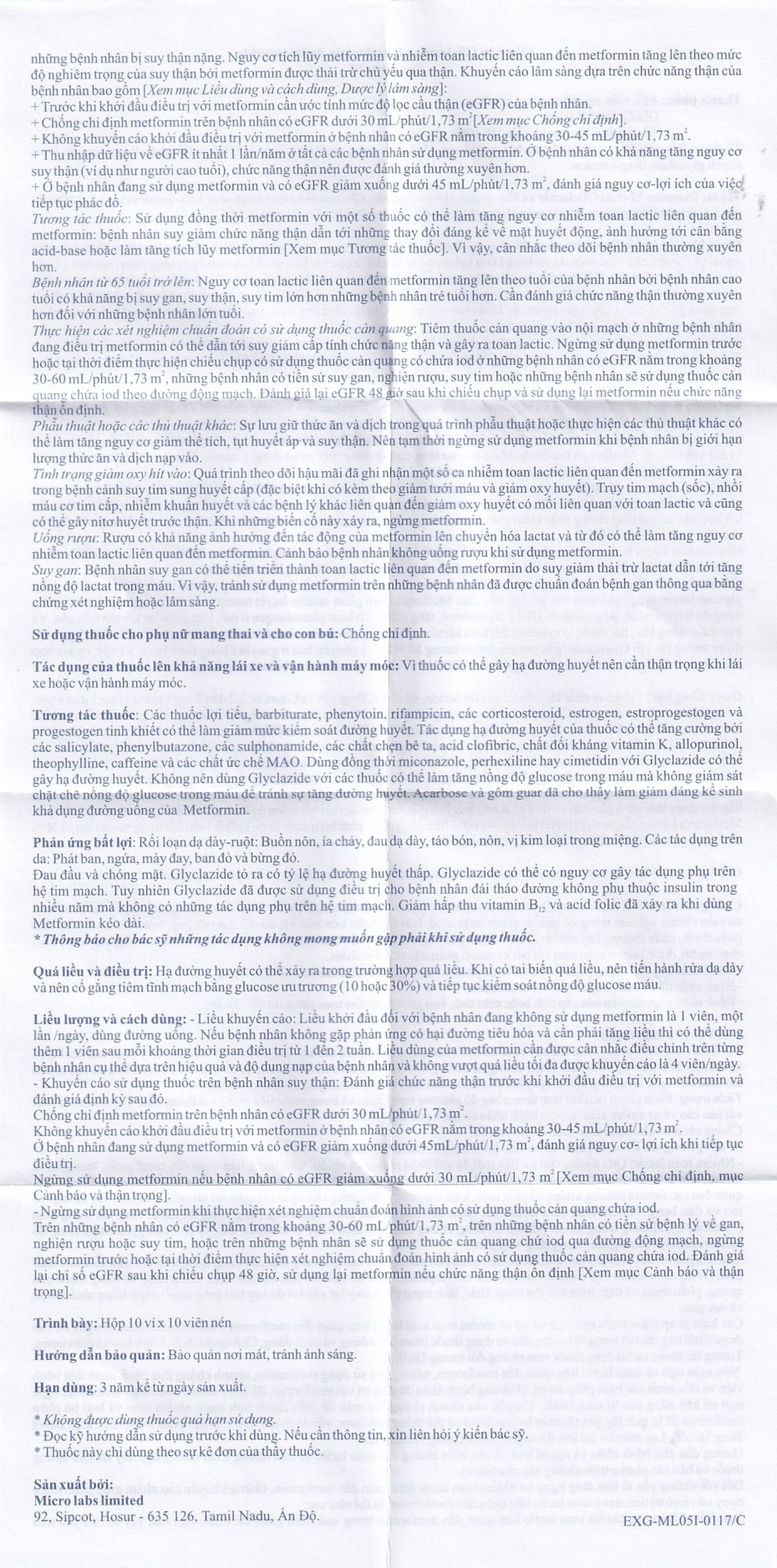 Thuốc Dianorm-M Micro điều trị đái tháo đường (10 vỉ x 10 viên)