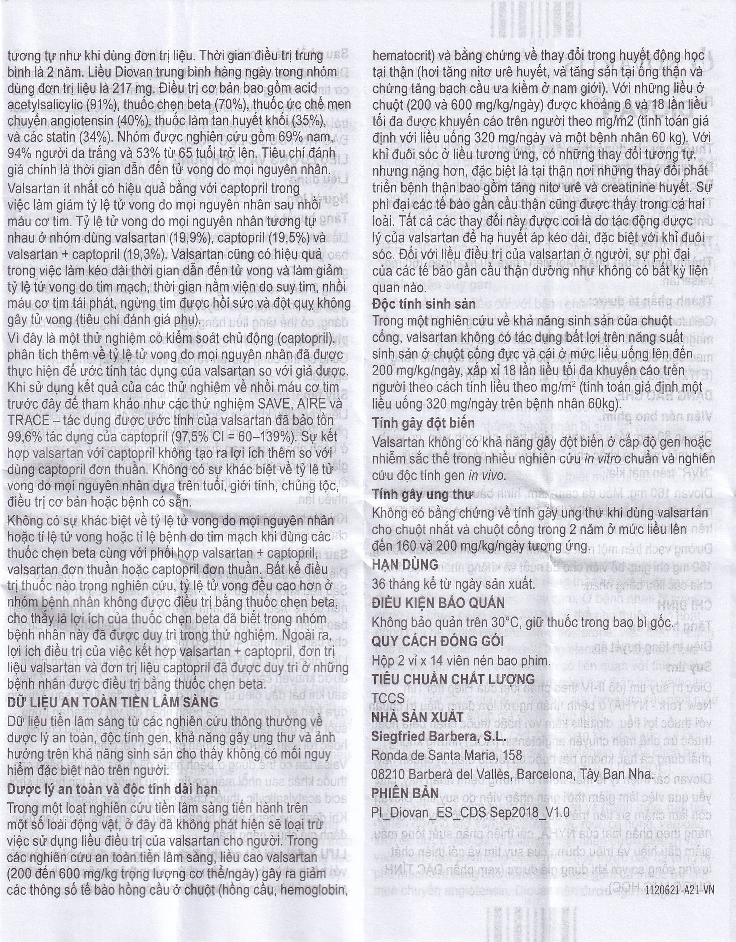 Thuốc Diovan 80 Novartis điều trị bệnh tăng huyết áp, suy tim (2 vỉ x 14 viên)