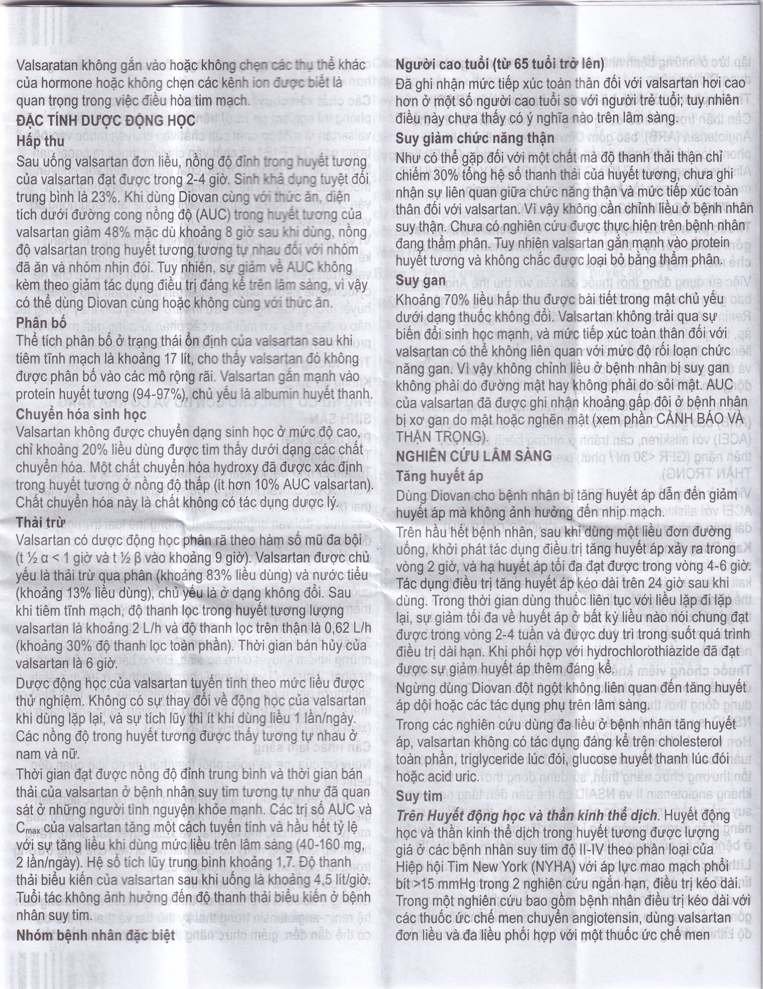 Thuốc Diovan 80 Novartis điều trị bệnh tăng huyết áp, suy tim (2 vỉ x 14 viên)