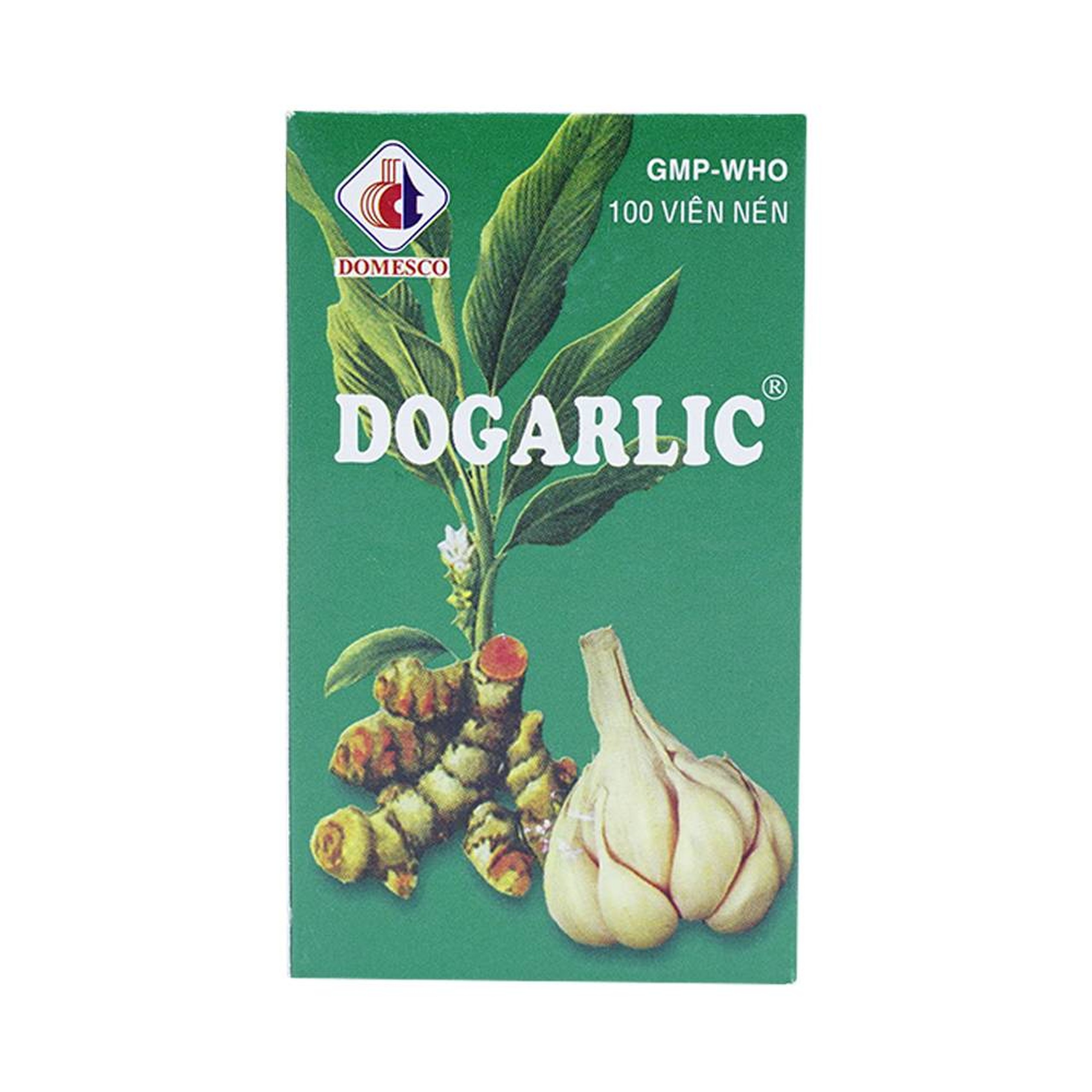 Thuốc Dogarlic Domesco điều trị tăng lipid máu, phòng ngừa xơ vữa động mạch (100 viên)