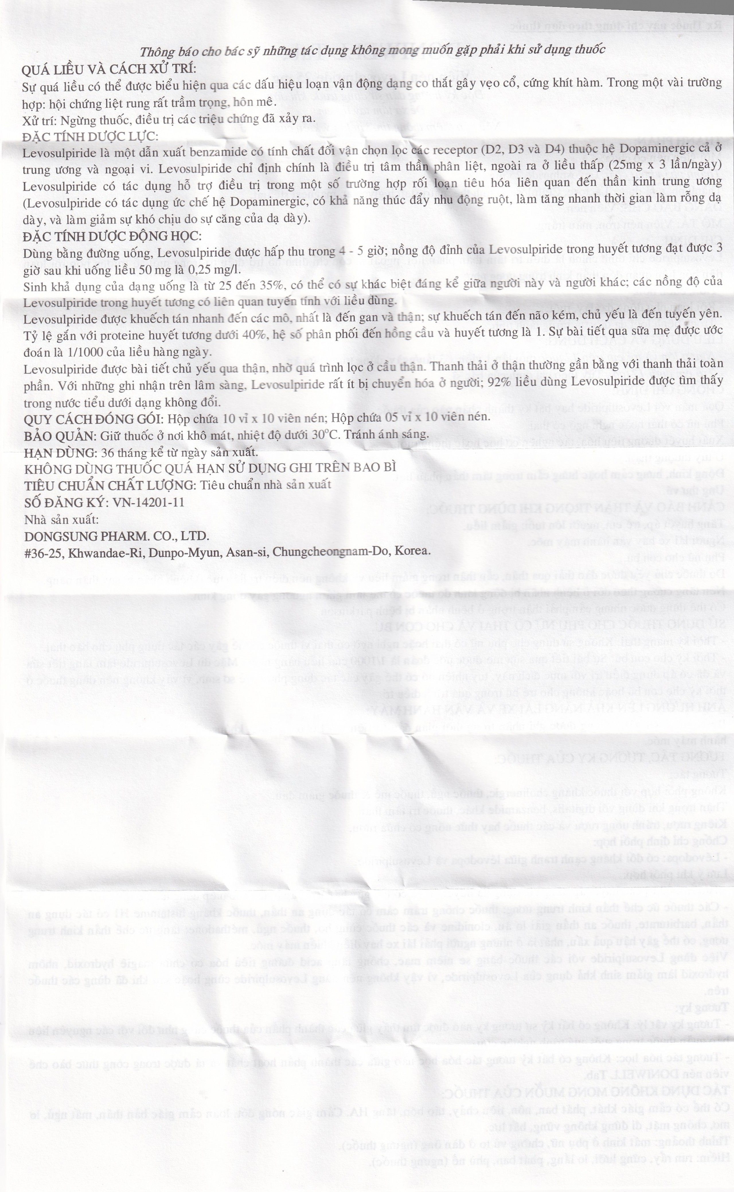 Thuốc Doniwell Kyung Dong điều trị tâm thần phân liệt (10 vỉ x 10 viên)