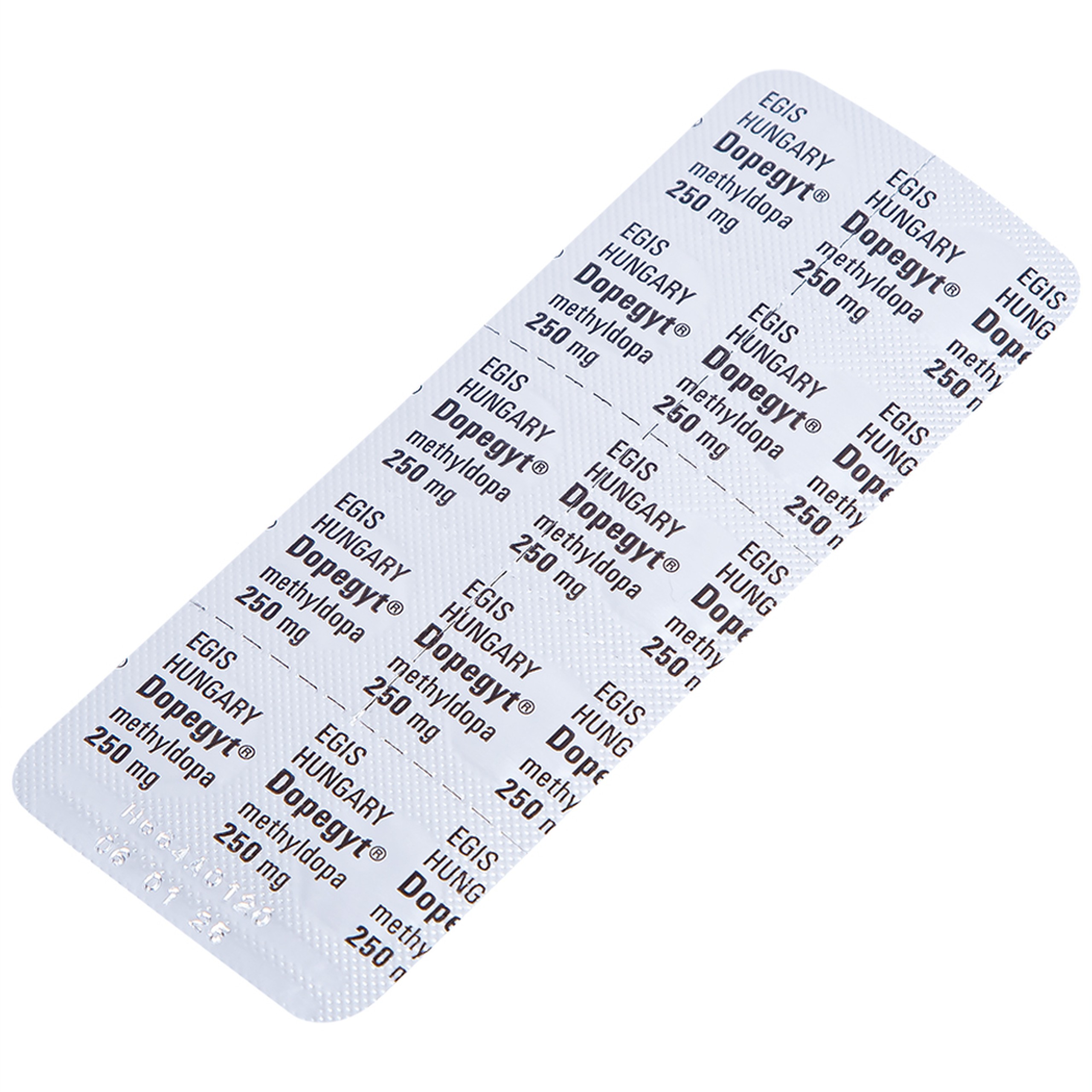 Thuốc Dopegyt 250mg Egis Pharma điều trị tăng huyết áp (10 vỉ x 10 viên)