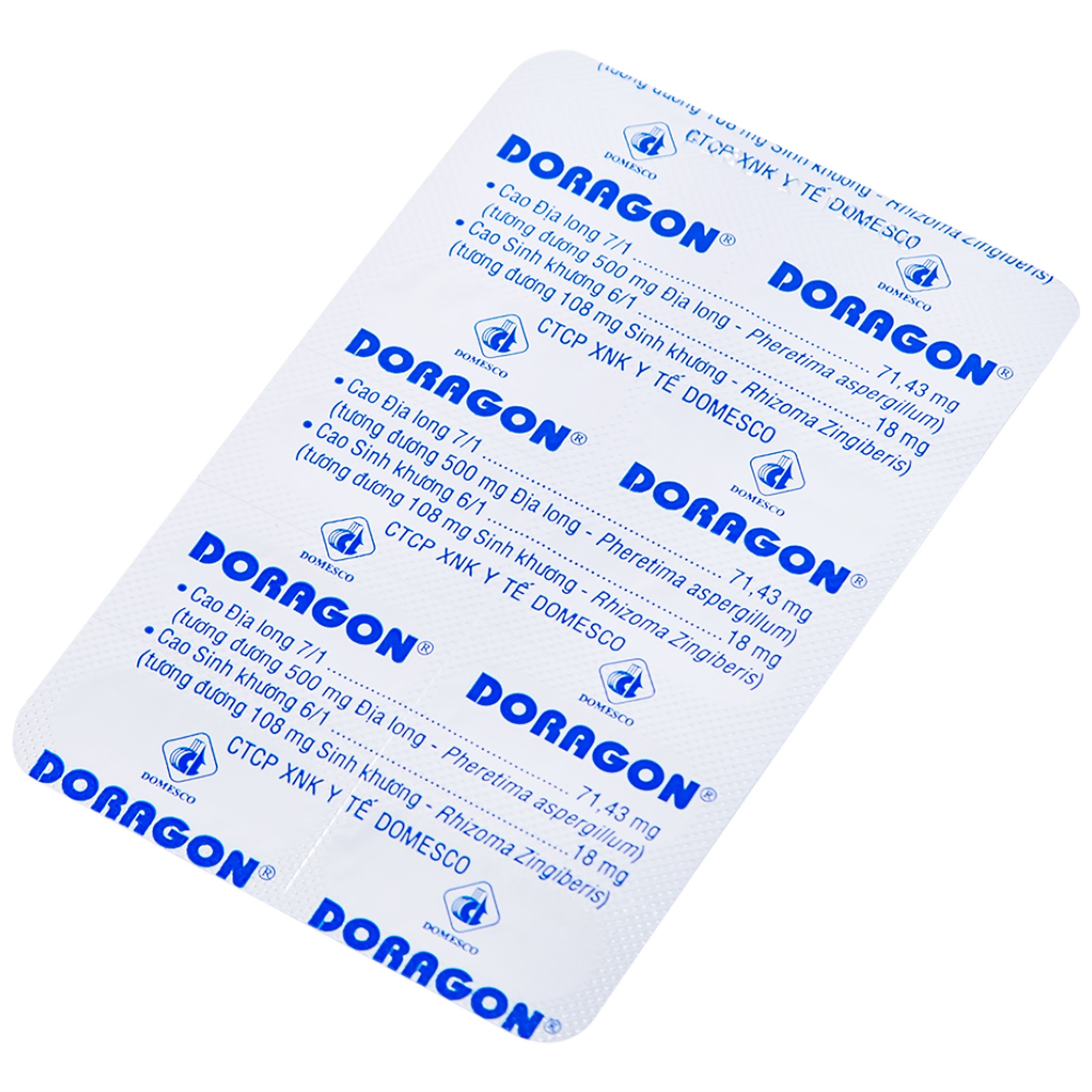 Thuốc Doragon Domesco hỗ trợ hạ men gan (10 vỉ x 10 viên)