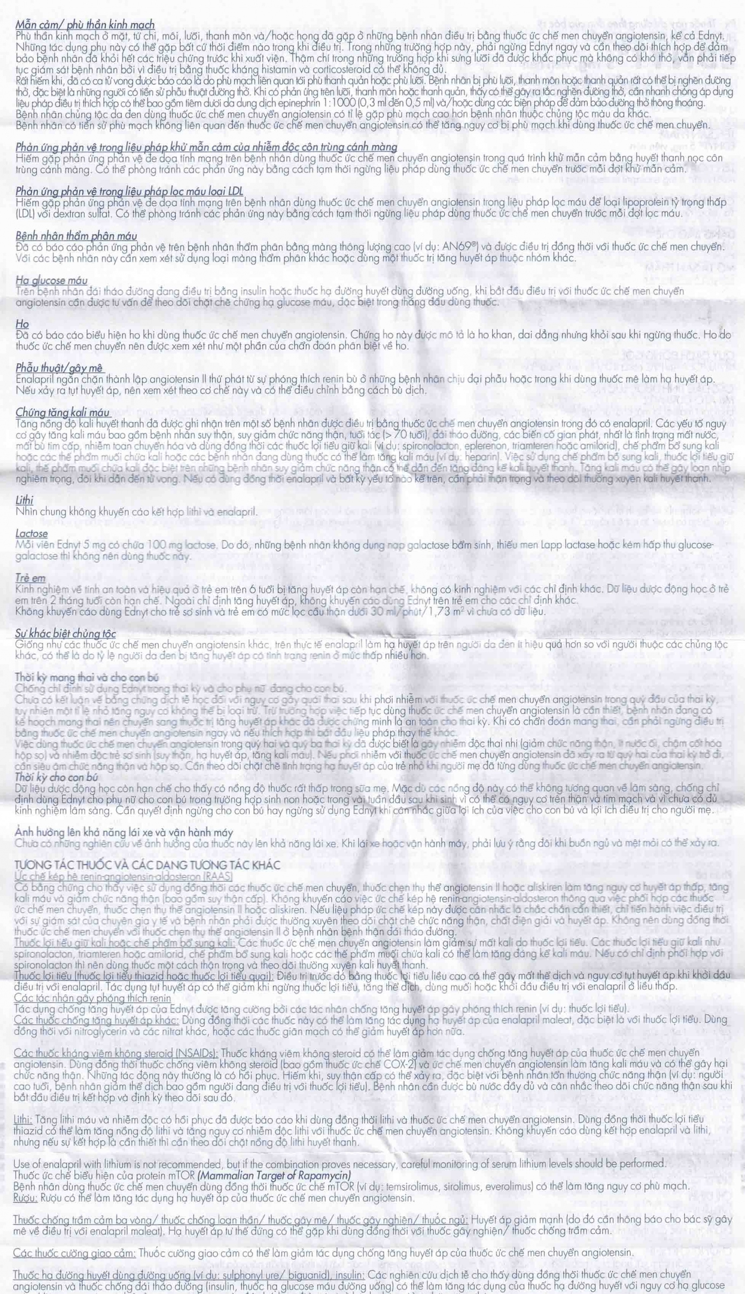 Thuốc Ednyt 5mg Gedeon điều trị tăng huyết áp, suy tim (3 vỉ x 10 viên)