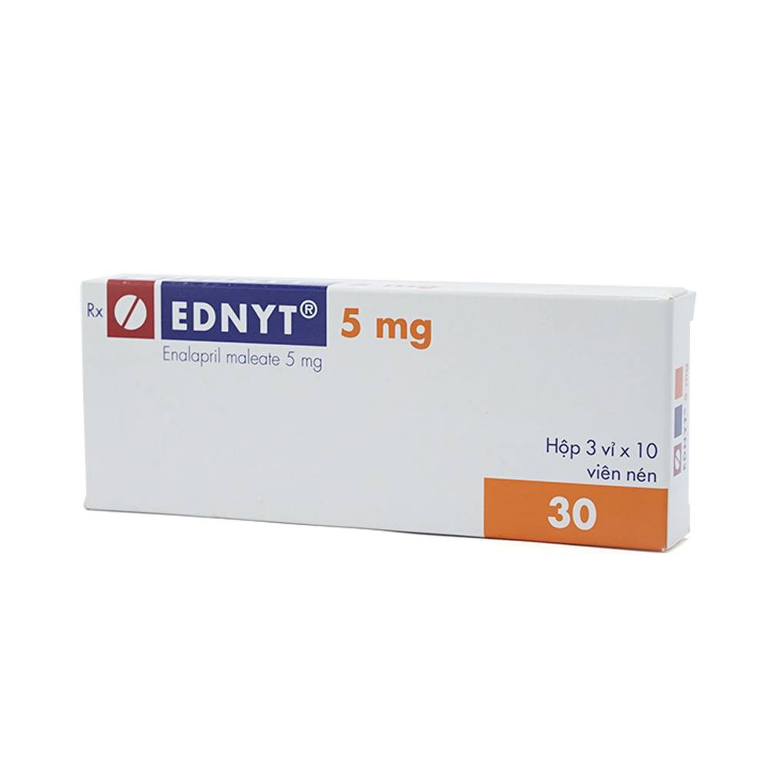 Thuốc Ednyt 5mg Gedeon điều trị tăng huyết áp, suy tim (3 vỉ x 10 viên)