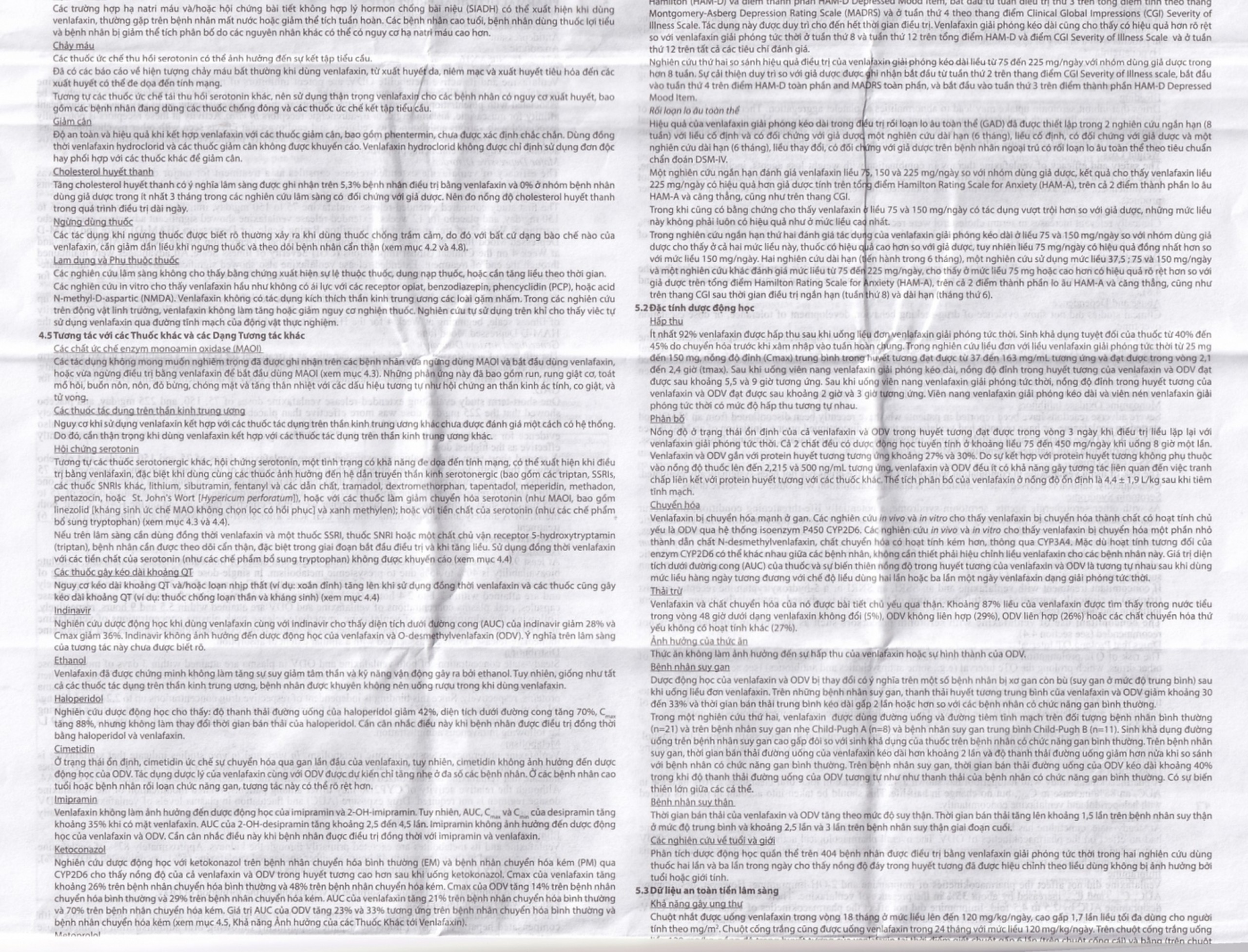 Thuốc Efexor XR 37.5mg Pfizer điều trị các rối loạn trầm cảm chủ yếu (1 vỉ x 7 viên)