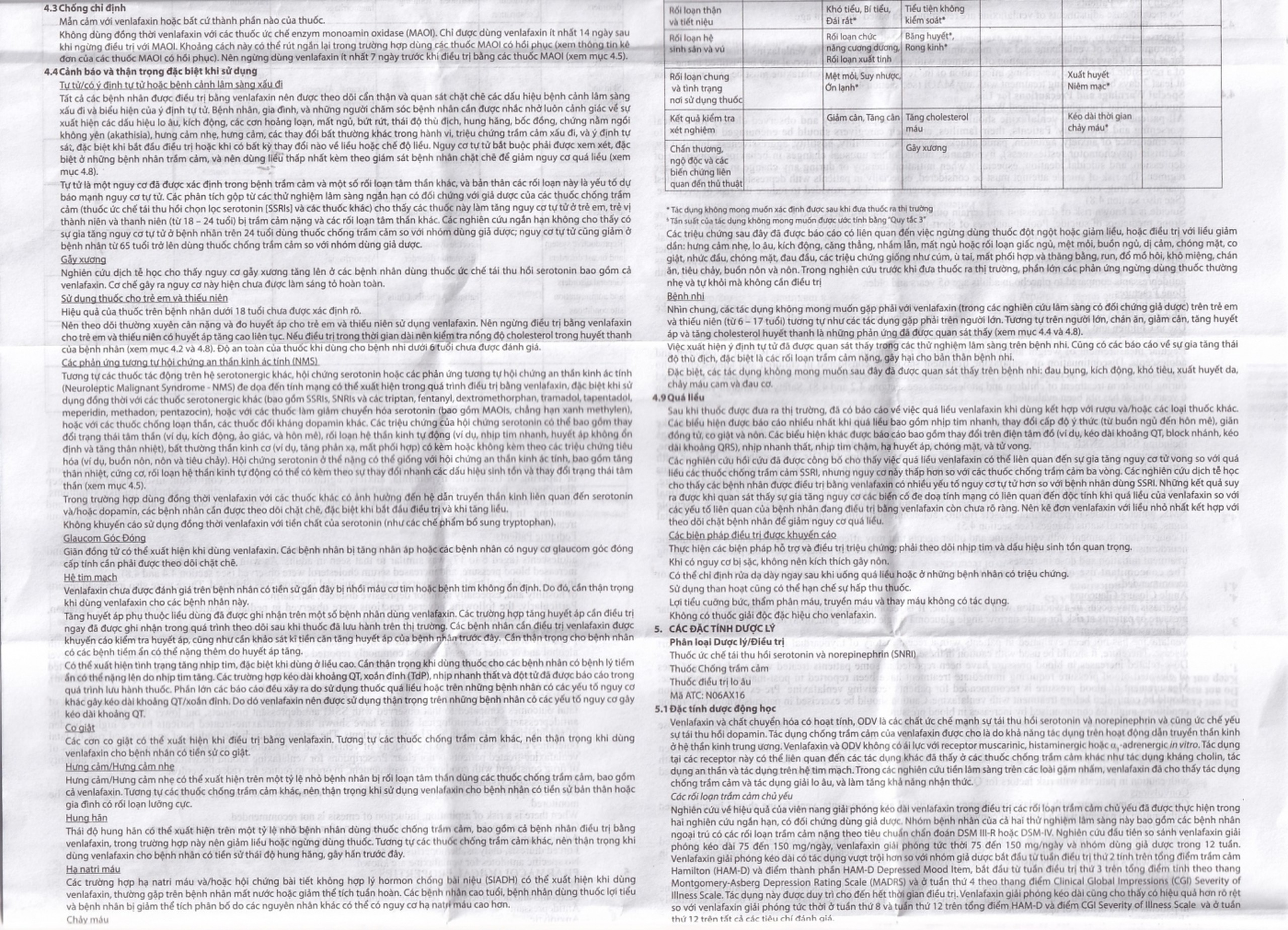 Thuốc Efexor XR 37.5mg Pfizer điều trị các rối loạn trầm cảm chủ yếu (1 vỉ x 7 viên)