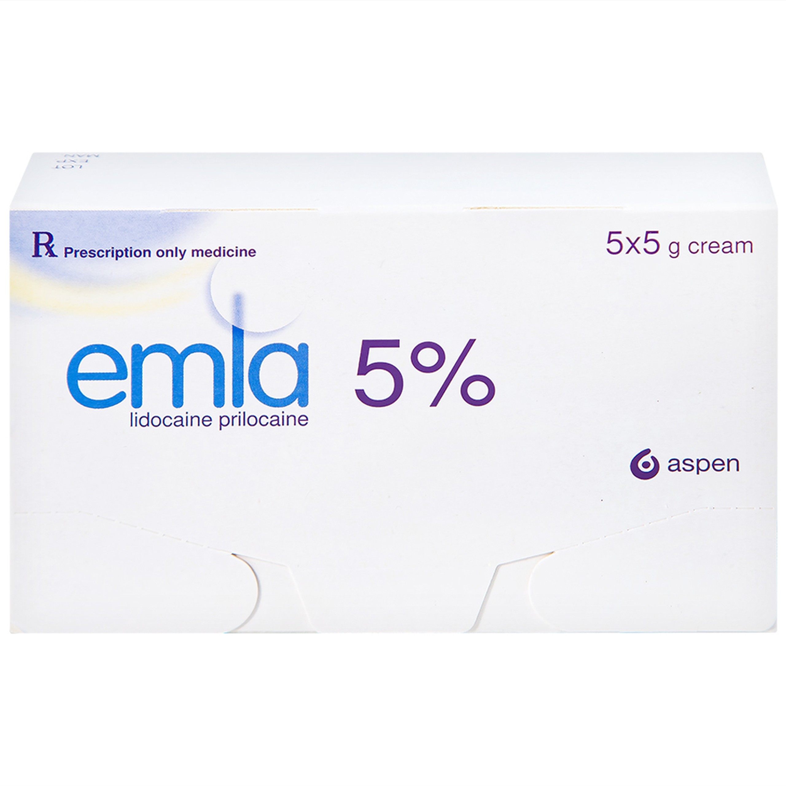 Thuốc Emla 5% Aspen gây tê bề mặt da (5 tuýp x 5g)
