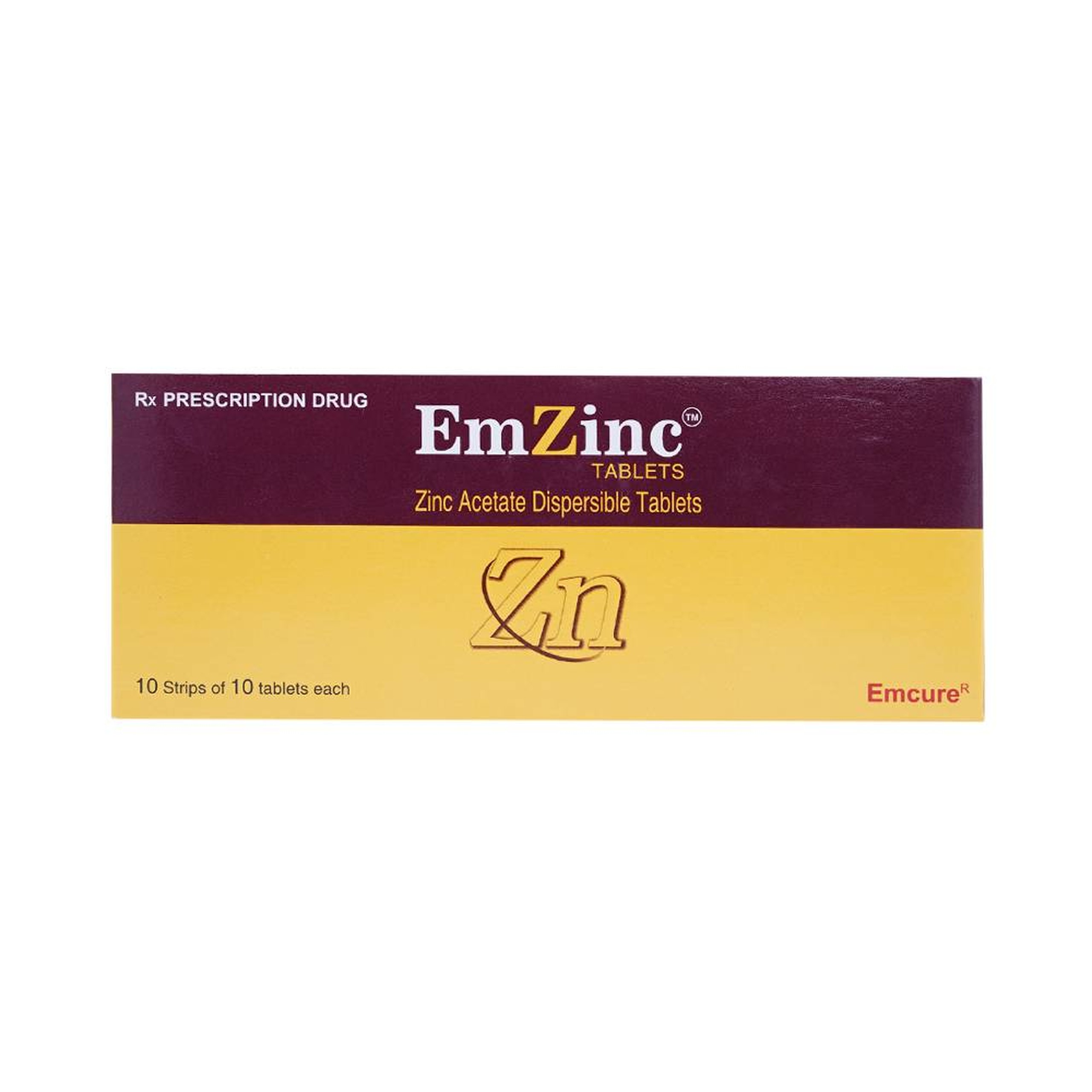 Thuốc Emzinc Emcure bổ sung kẽm, trị tiêu chảy (10 vỉ x 10 viên)