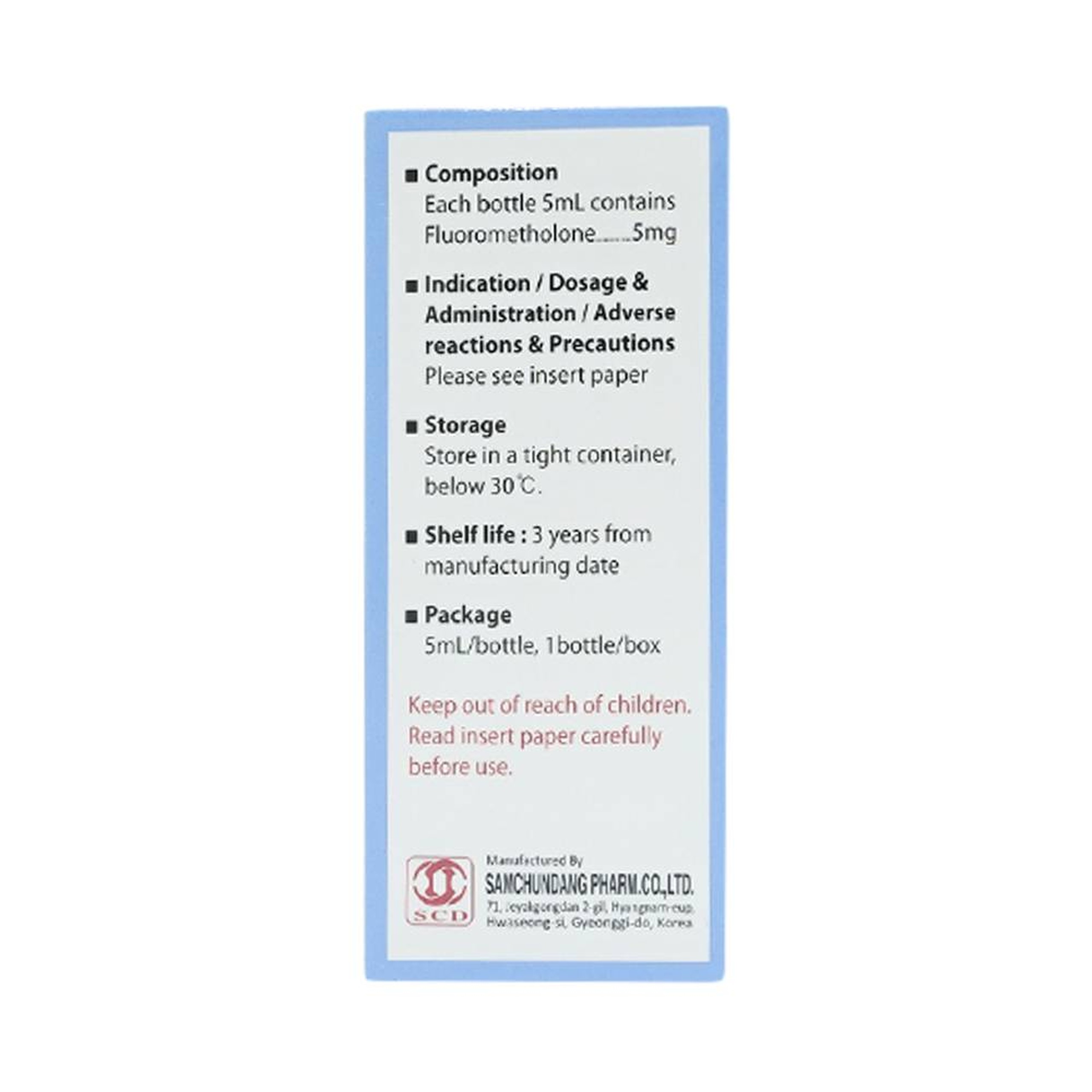 Thuốc tra mắt Eporon điều trị viêm mí mắt, viêm kết mạc (5ml)