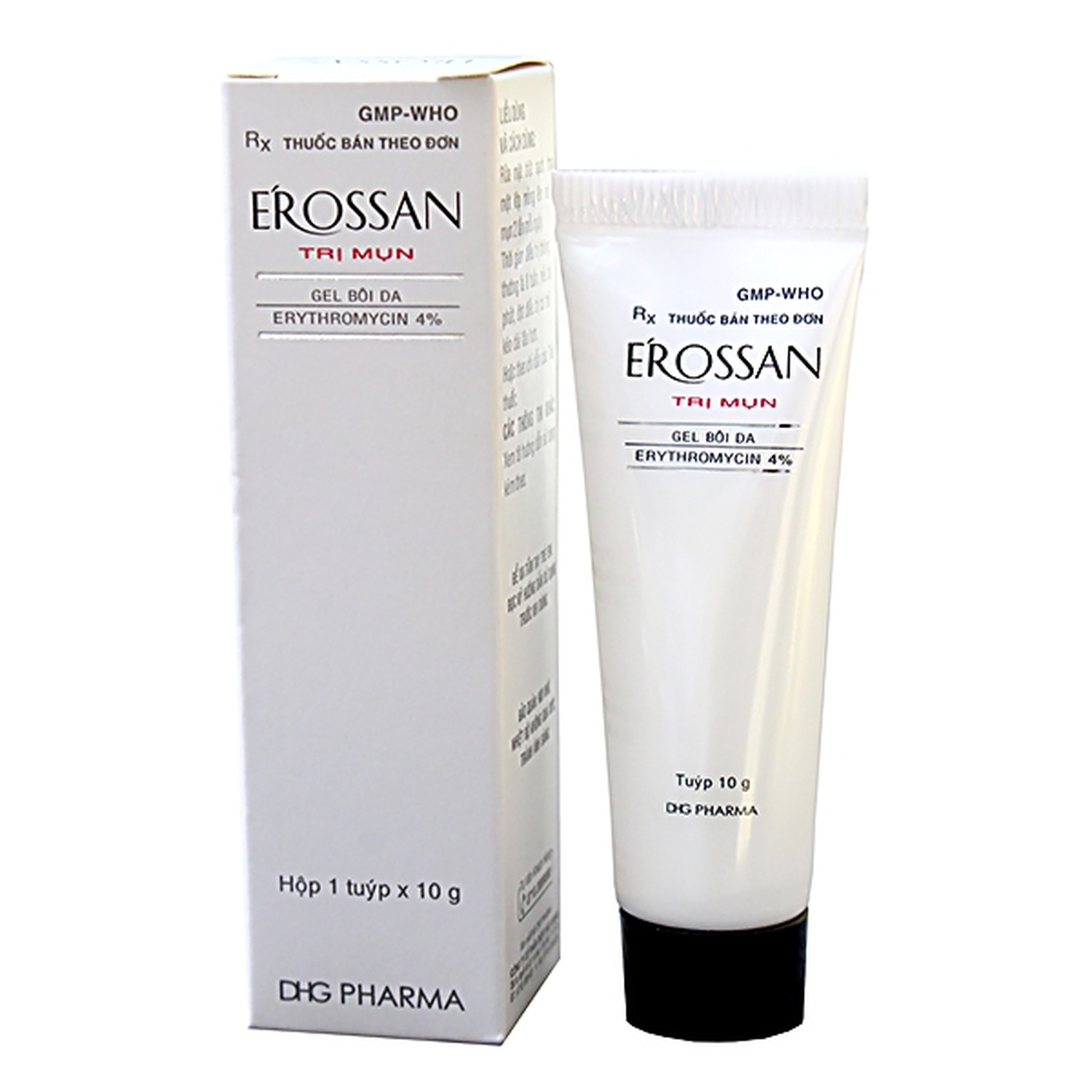 Gel bôi da Erossan DHG điều trị mụn trứng cá, mụn nhọt, các loại mụn mủ viêm (10g)