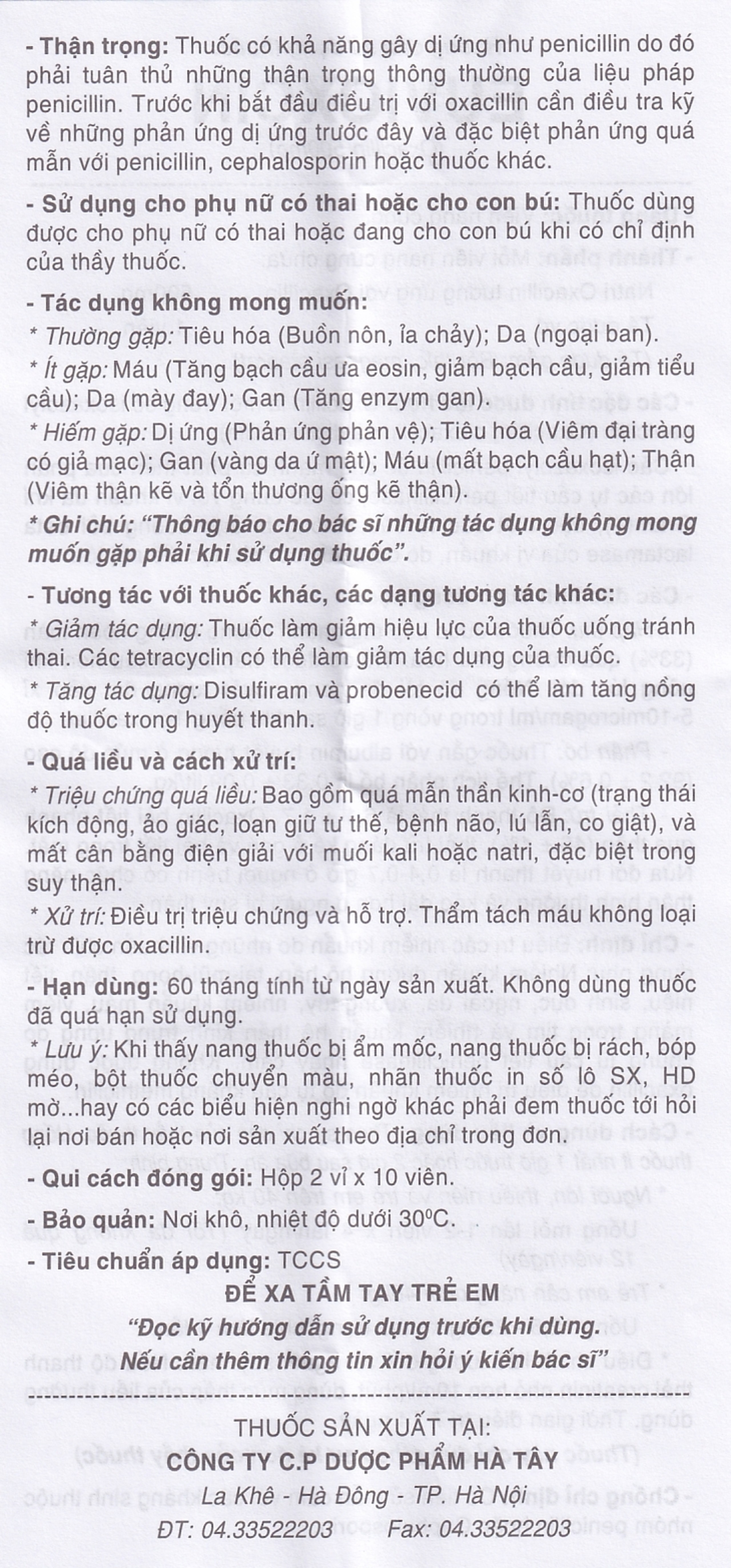 Thuốc Euvioxcin 500mg Hà Tây điều trị nhiễm khuẩn đường hô hấp (2 vỉ x 10 viên)