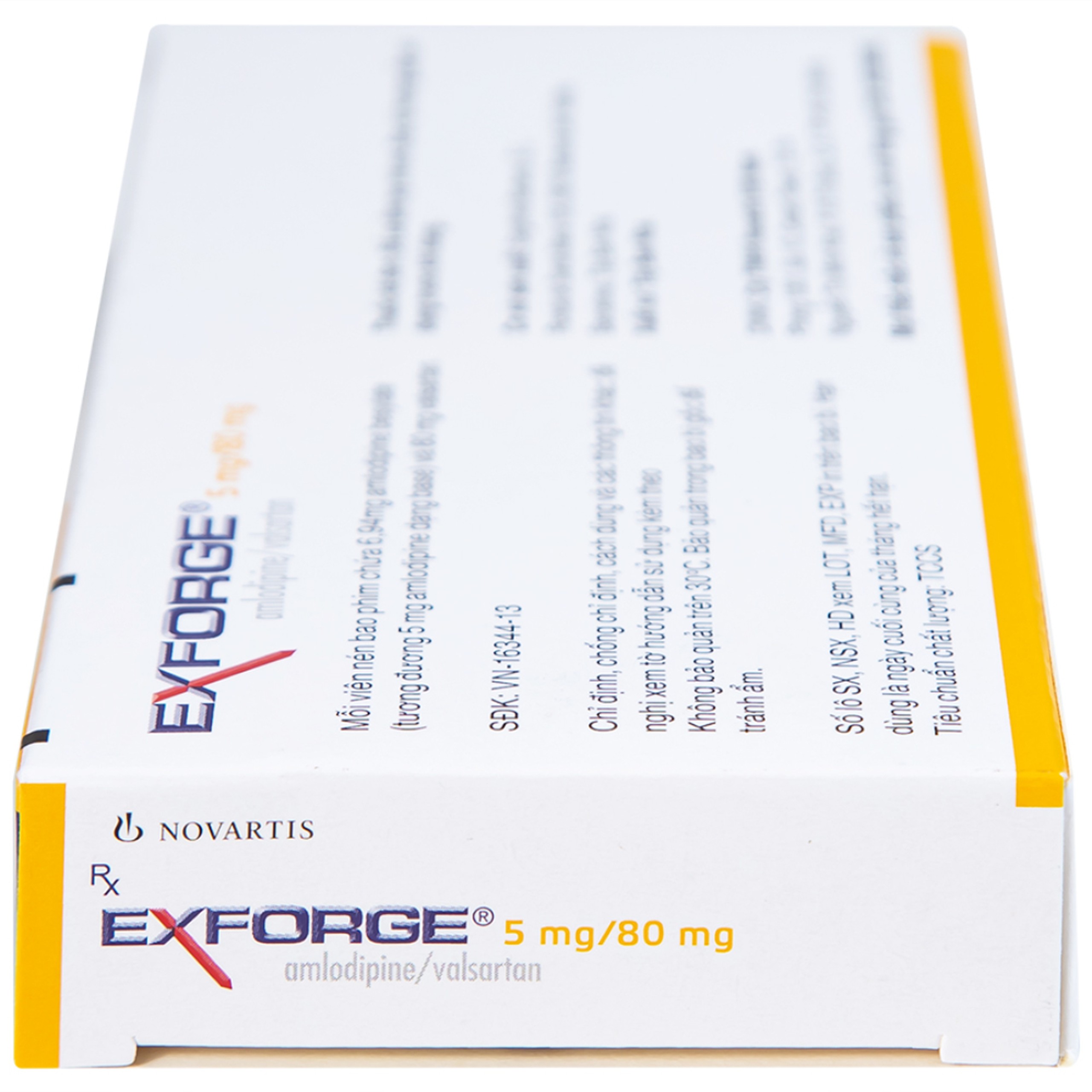 Thuốc Exforge 5mg/80mg Novartis điều trị tăng huyết áp vô căn (2 vỉ x 14 viên)