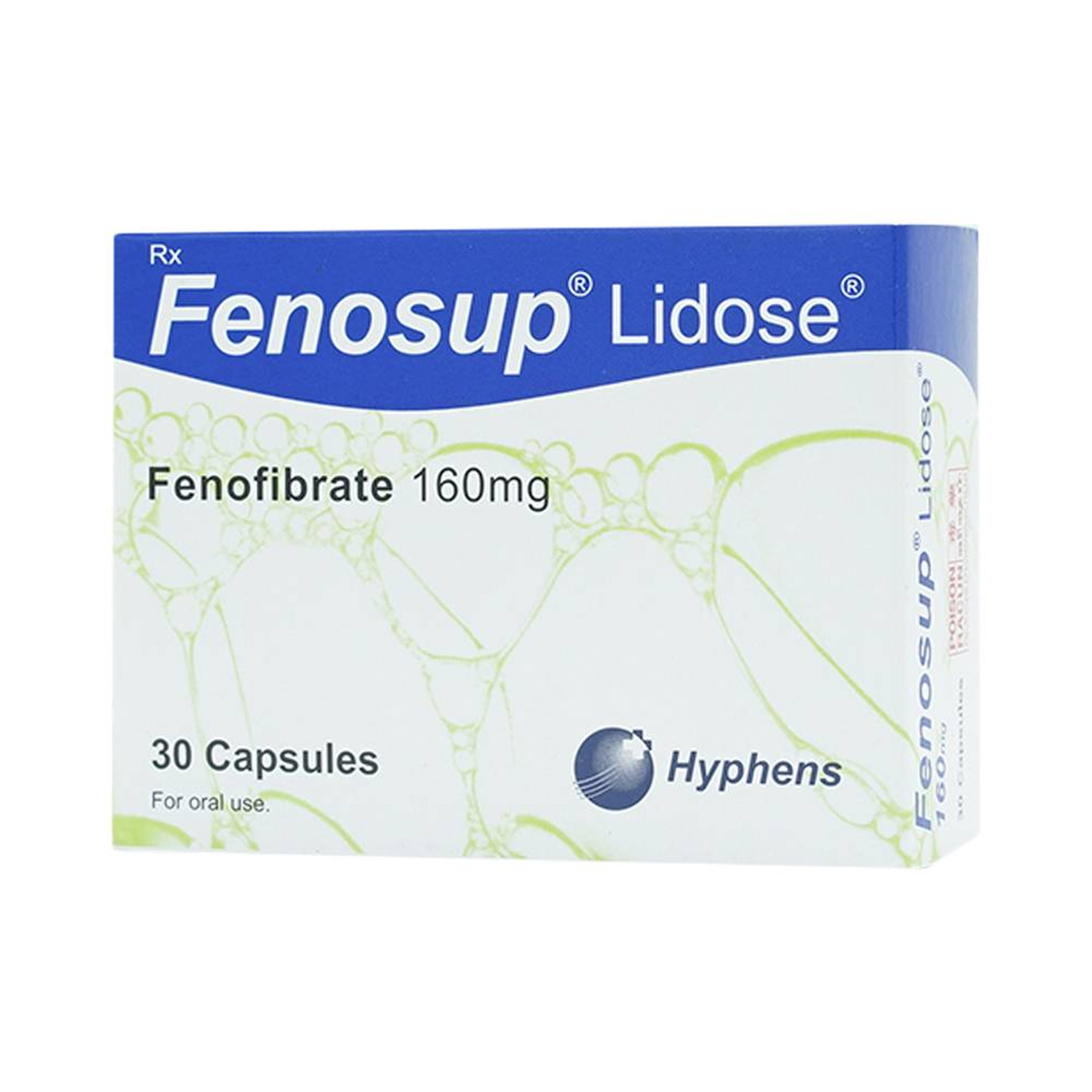 Thuốc Fenosup 160mg Hyphens điều trị cholesterol máu và triglycerid máu cao (3 vỉ x 10 viên)